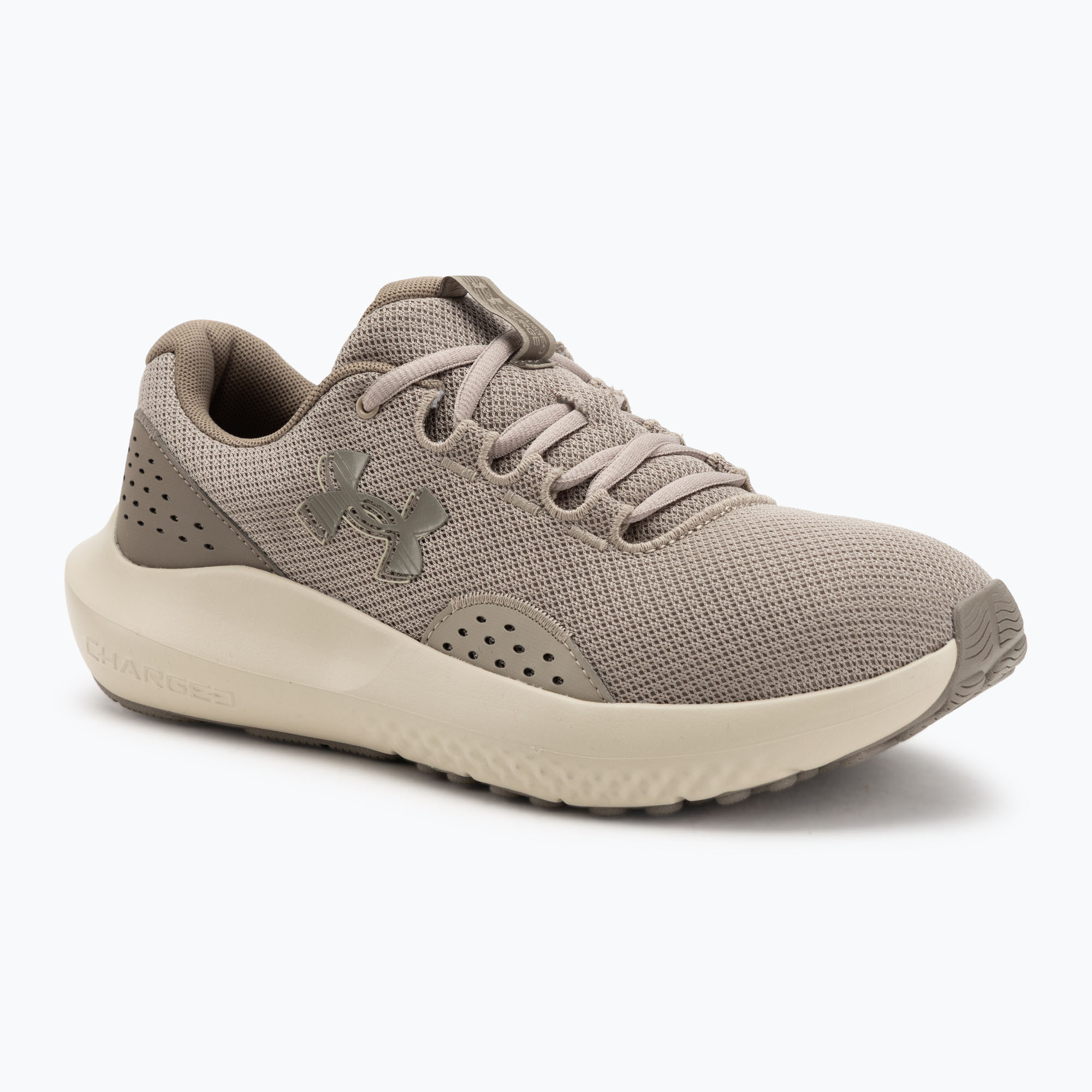 Men's running shoes Under Armour Charged Surge 4 timberwolf taupe/taupe dusk/taupe dusk (44.5 EU)