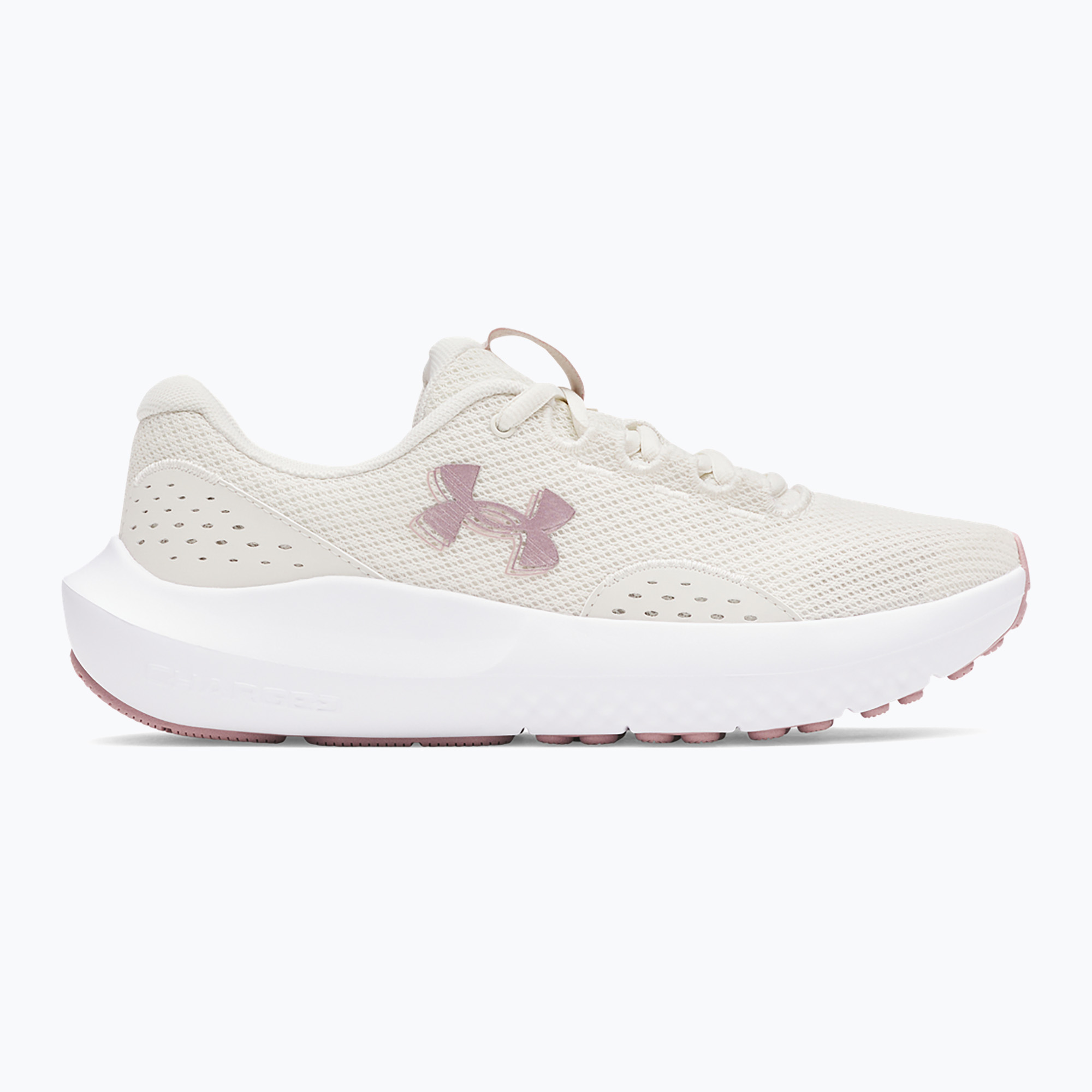 Buty do biegania damskie Under Armour Charged Surge 4 summitwhite/touralinepink/metalltourmalinepink 