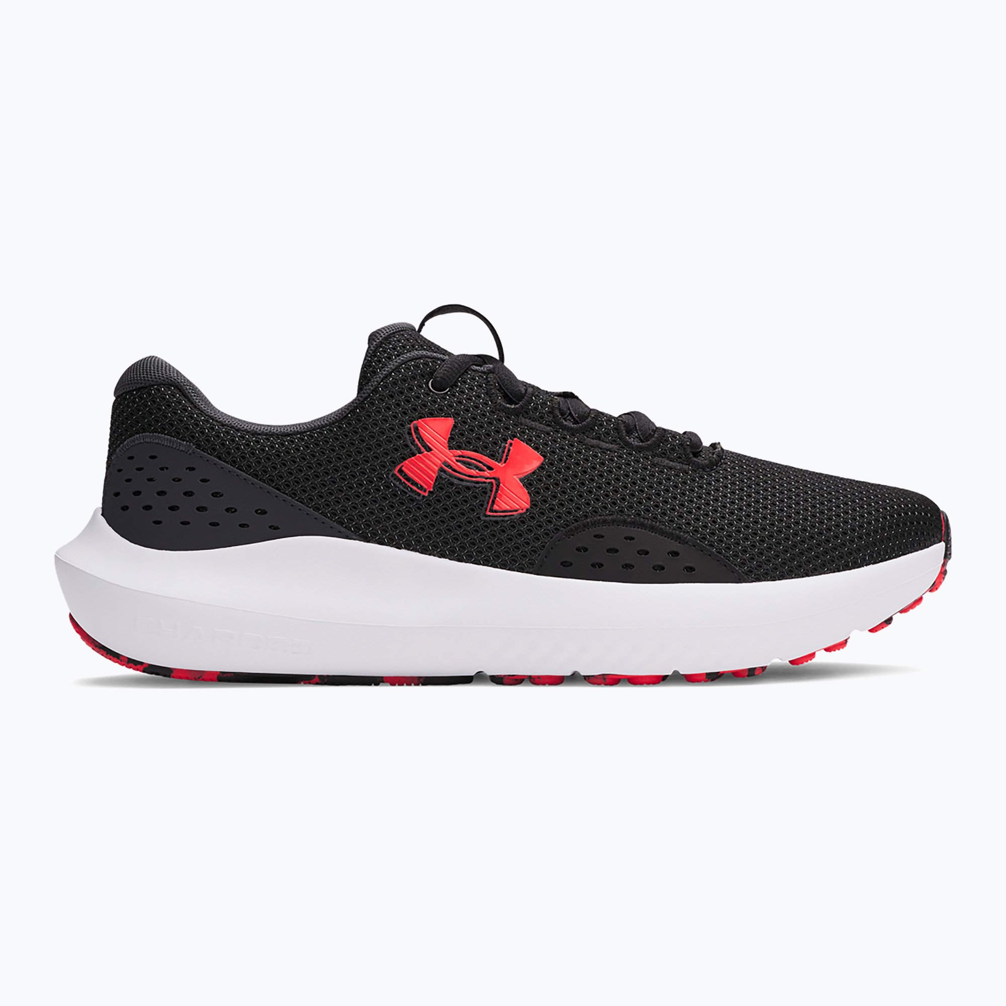 Buty do biegania męskie Under Armour Charged Surge 4 black/anthracite/racer red 