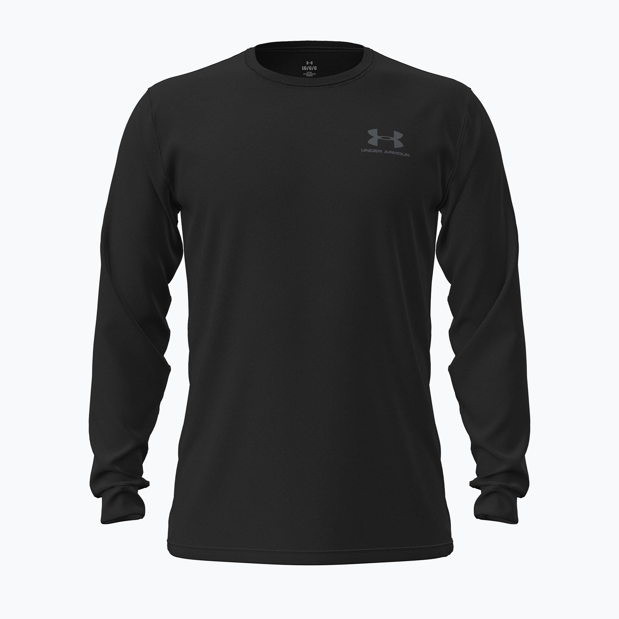 Мъжка блуза с дълъг ръкав  Under Armour Sportstyle Left Chest LS black/pitch gray