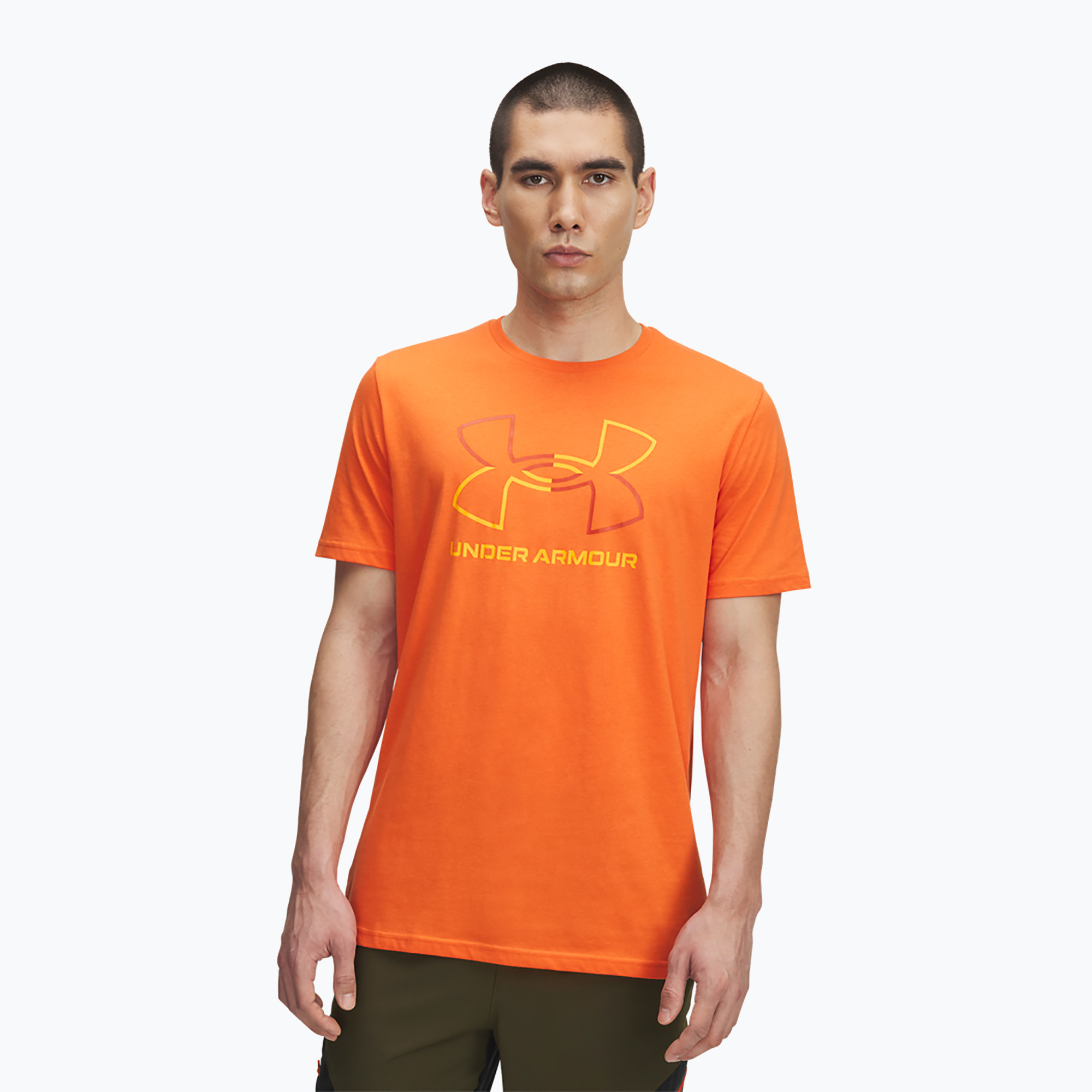 Koszulka treningowa męska Under Armour GL Foundation Update orange base/surplus orange/squad orange 