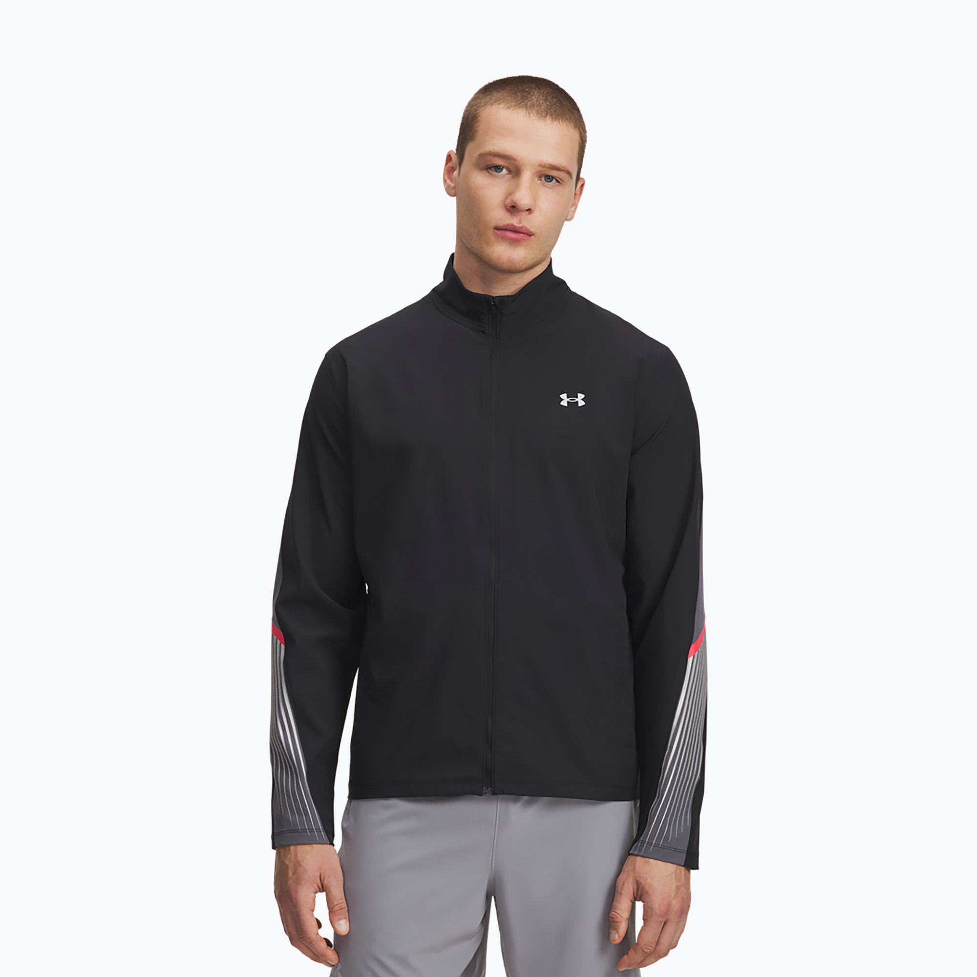 Kurtka do biegania męska Under Armour Velociti Storm black/castlerock/reflective 