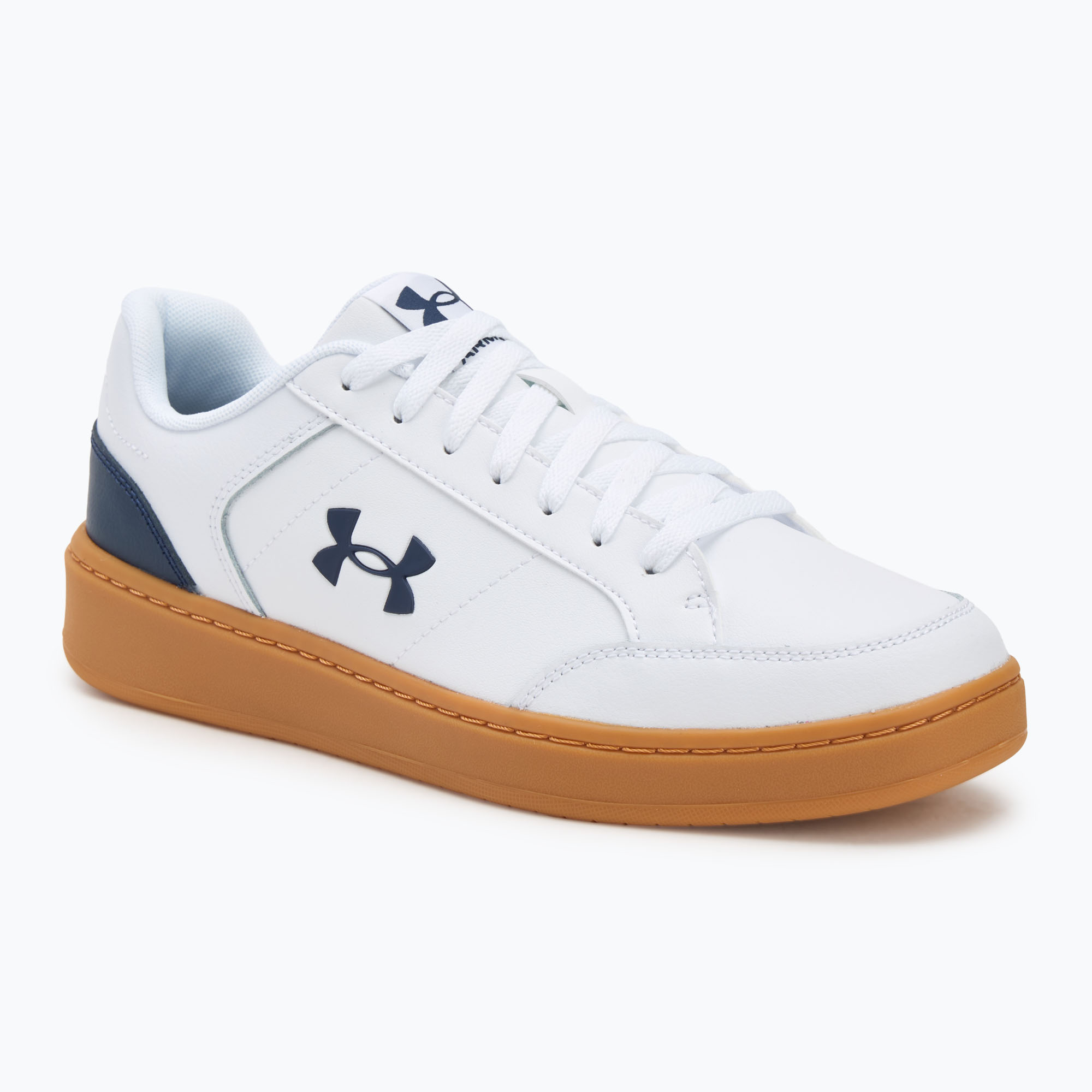 Buty treningowe męskie Under Armour Official white/gum rubber/washed navy 