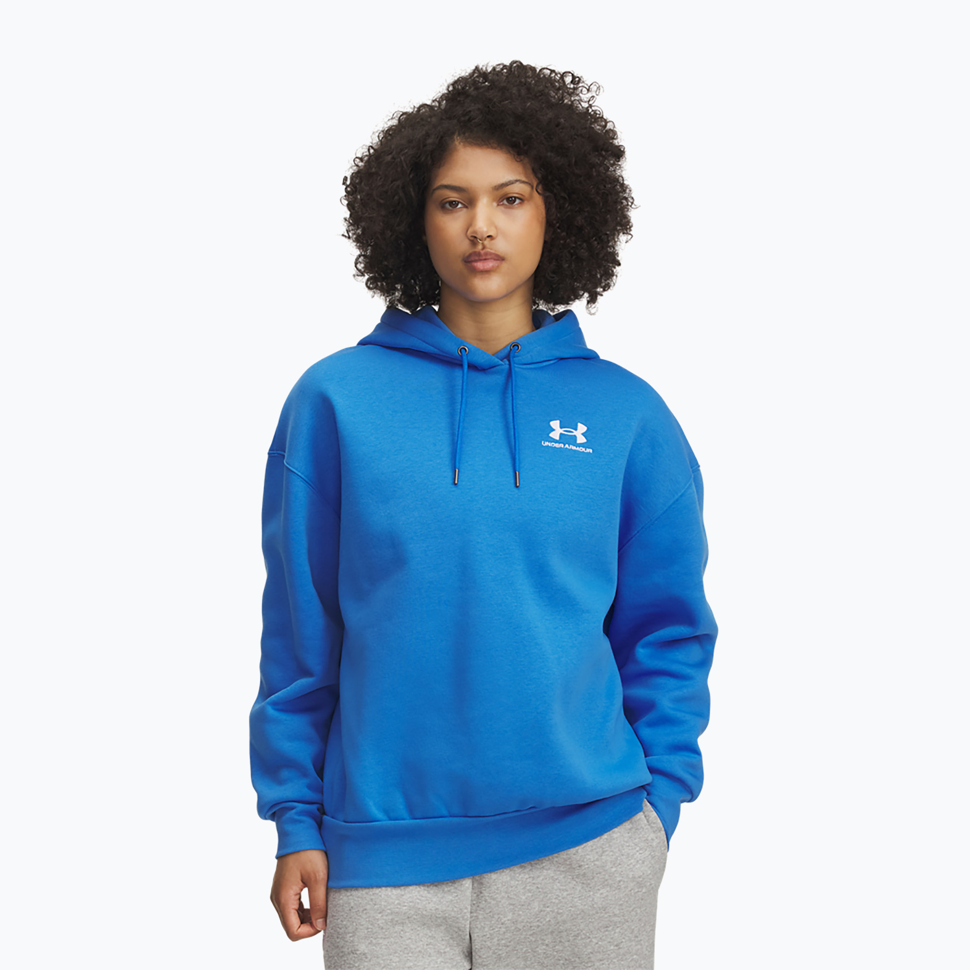 Bluza damska Under Armour Icon Fleece Hoodie blue atlantis/white 