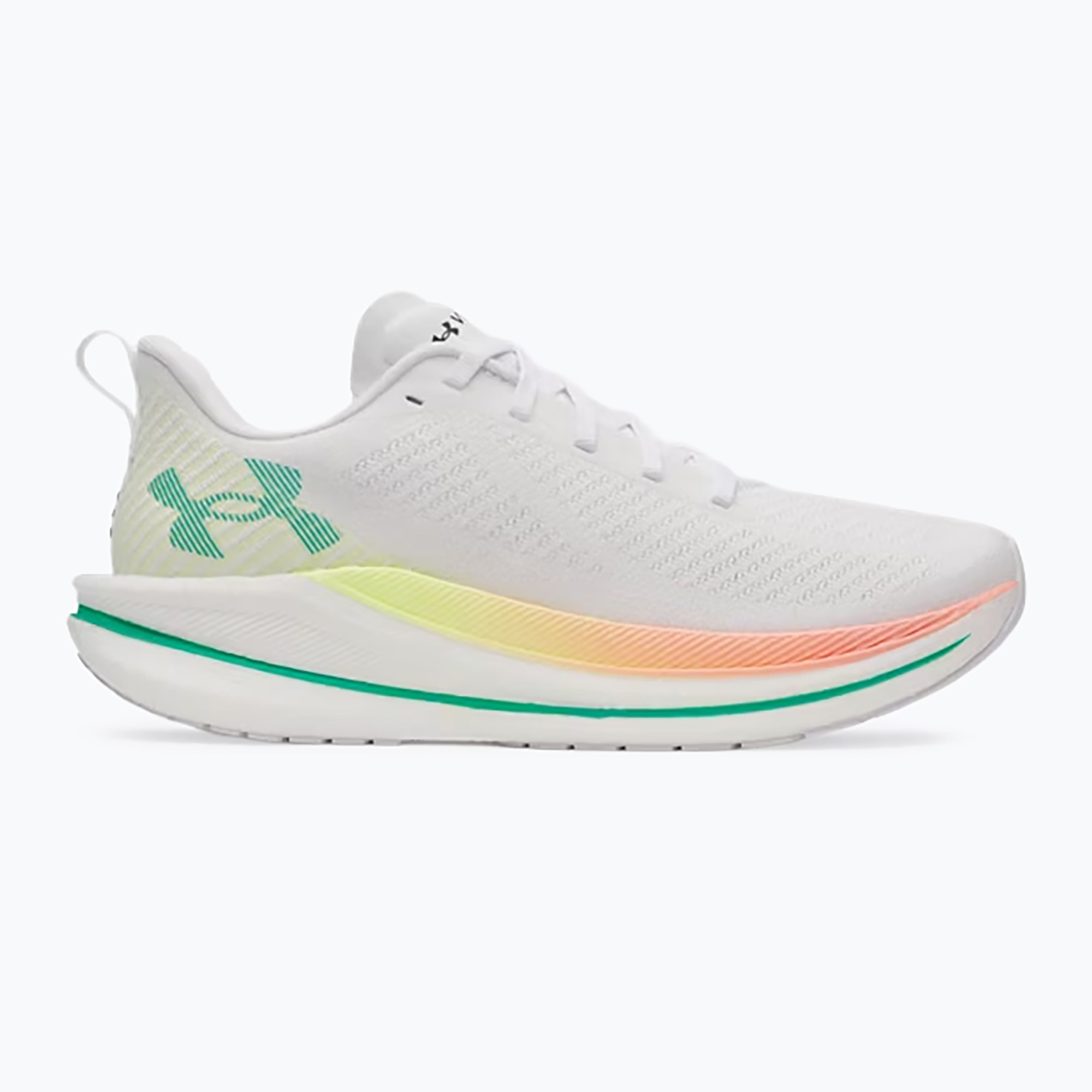 Buty do biegania damskie Under Armour Velociti SPD white/orange bloc/metallic silver 