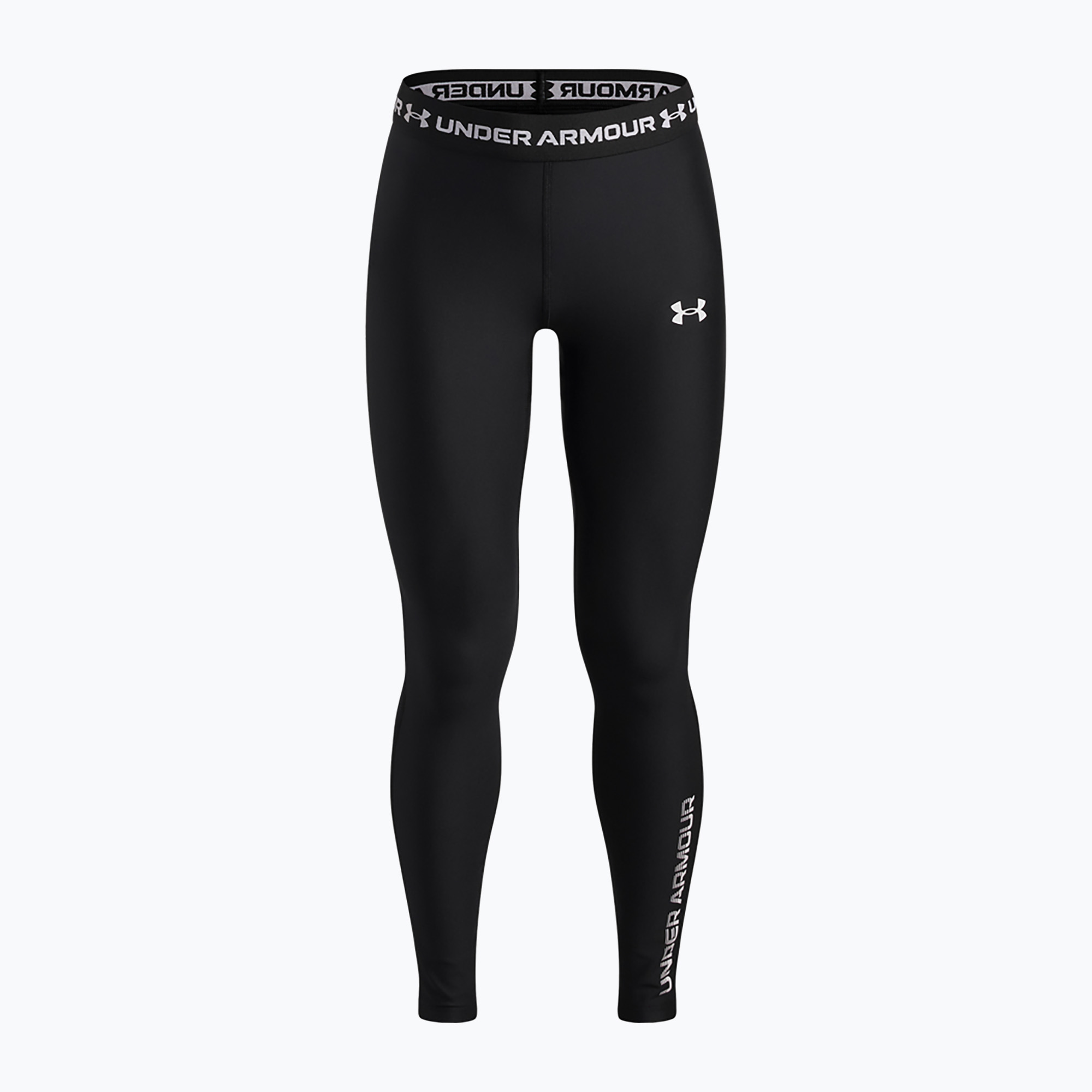 Colanți pentru copii Under Armour HeatGear Graphic Leggings black/white