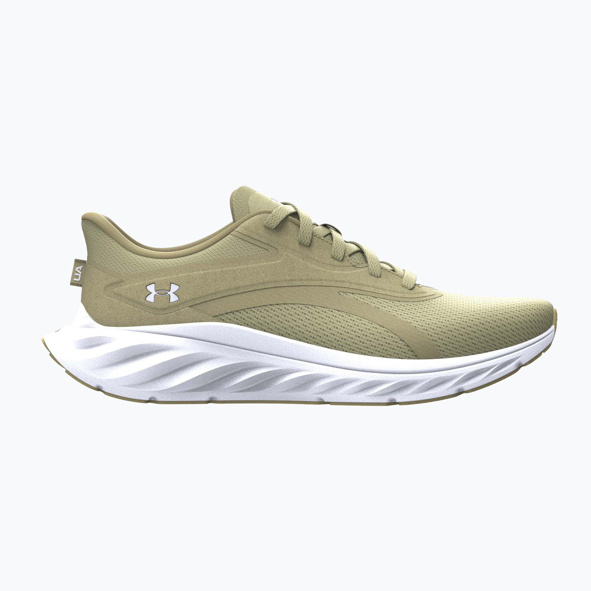 Buty do biegania męskie Under Armour Ascend khaki base/summit white/castlerock 