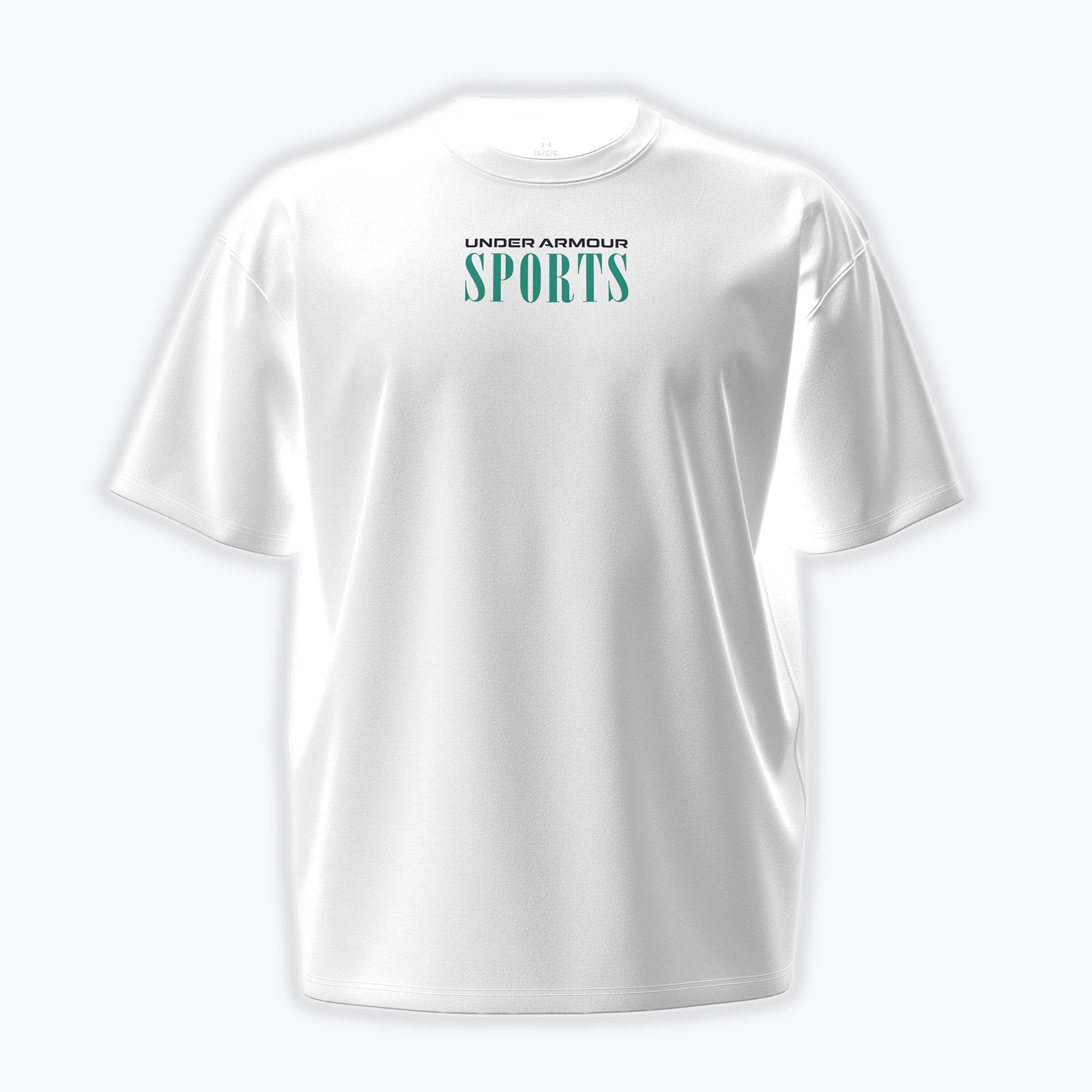 Koszulka treningowa męska Under Armour Heavyweight Sports white/midnight navy