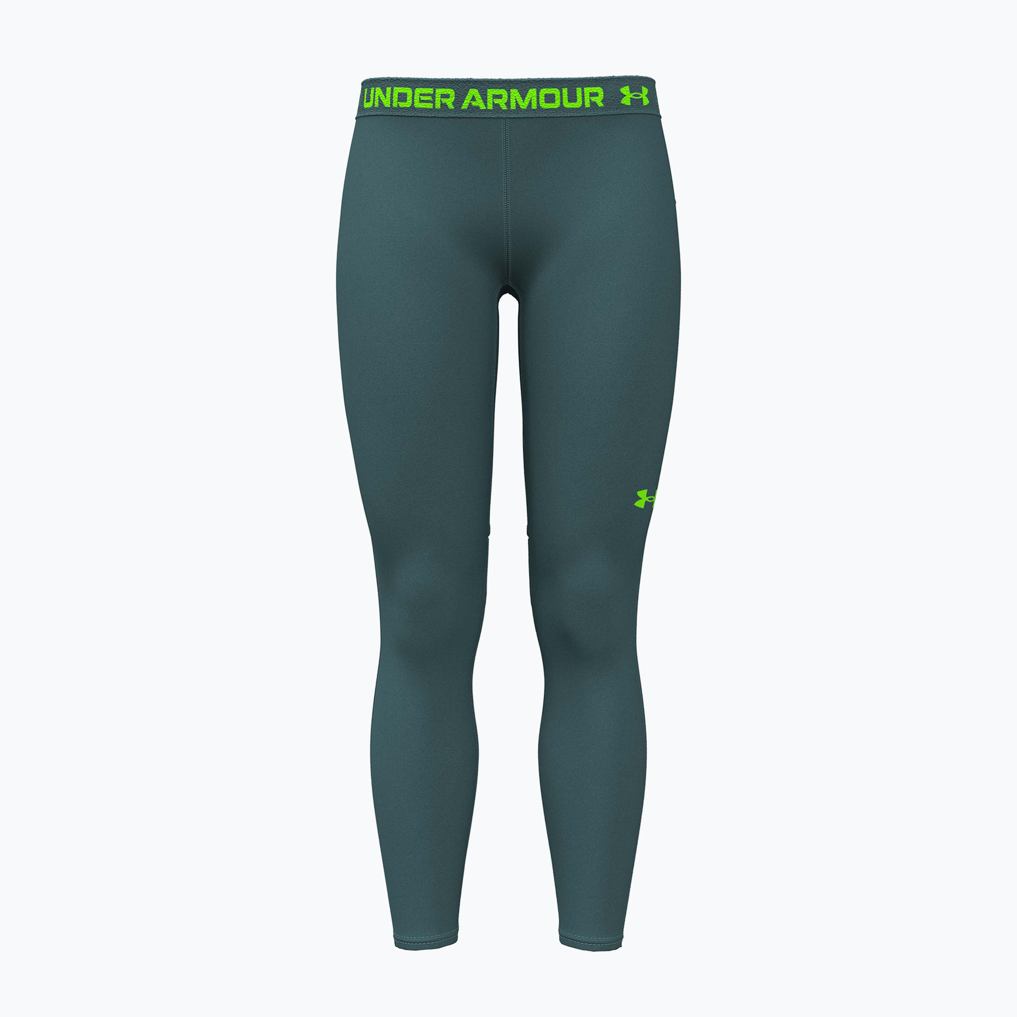 Legginsy treningowe damskie Under Armour HeatGear rack green/hyper green 