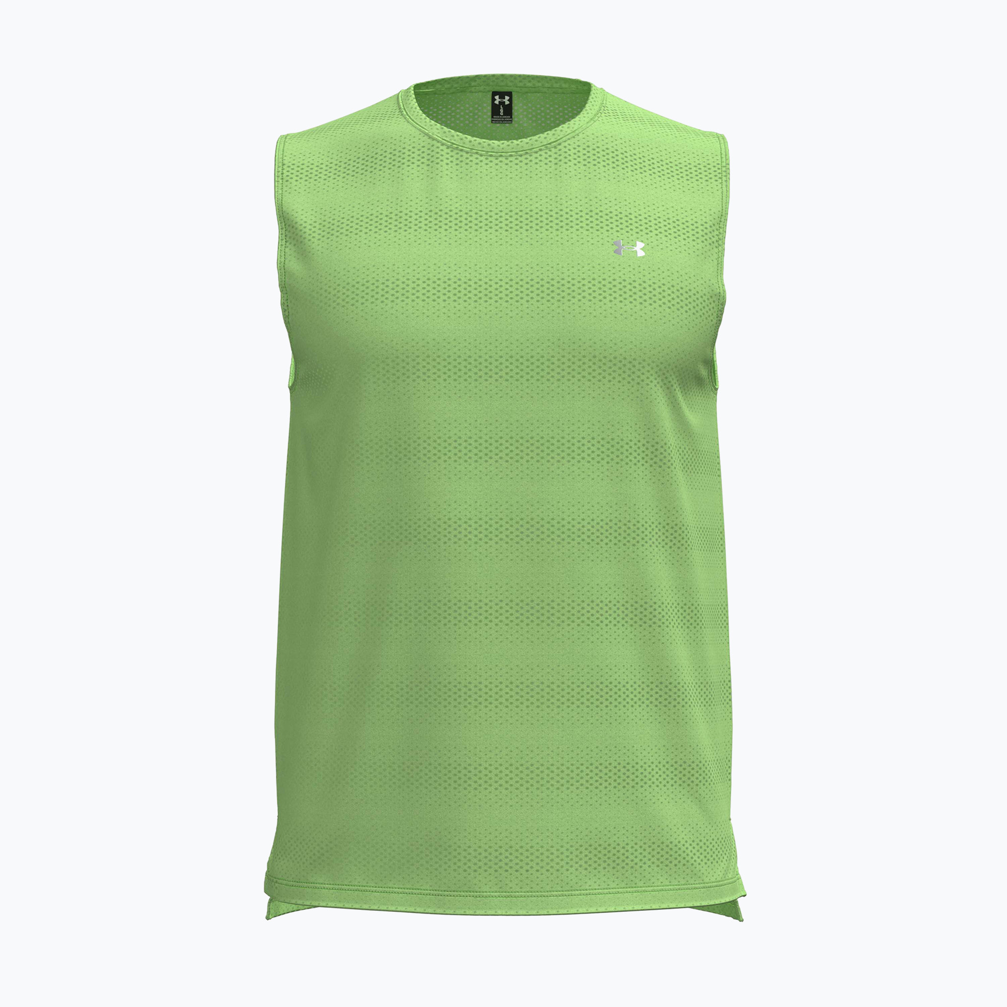 Мъжка тениска за бягане Under Armour Velociti Tank lumos lime/white
