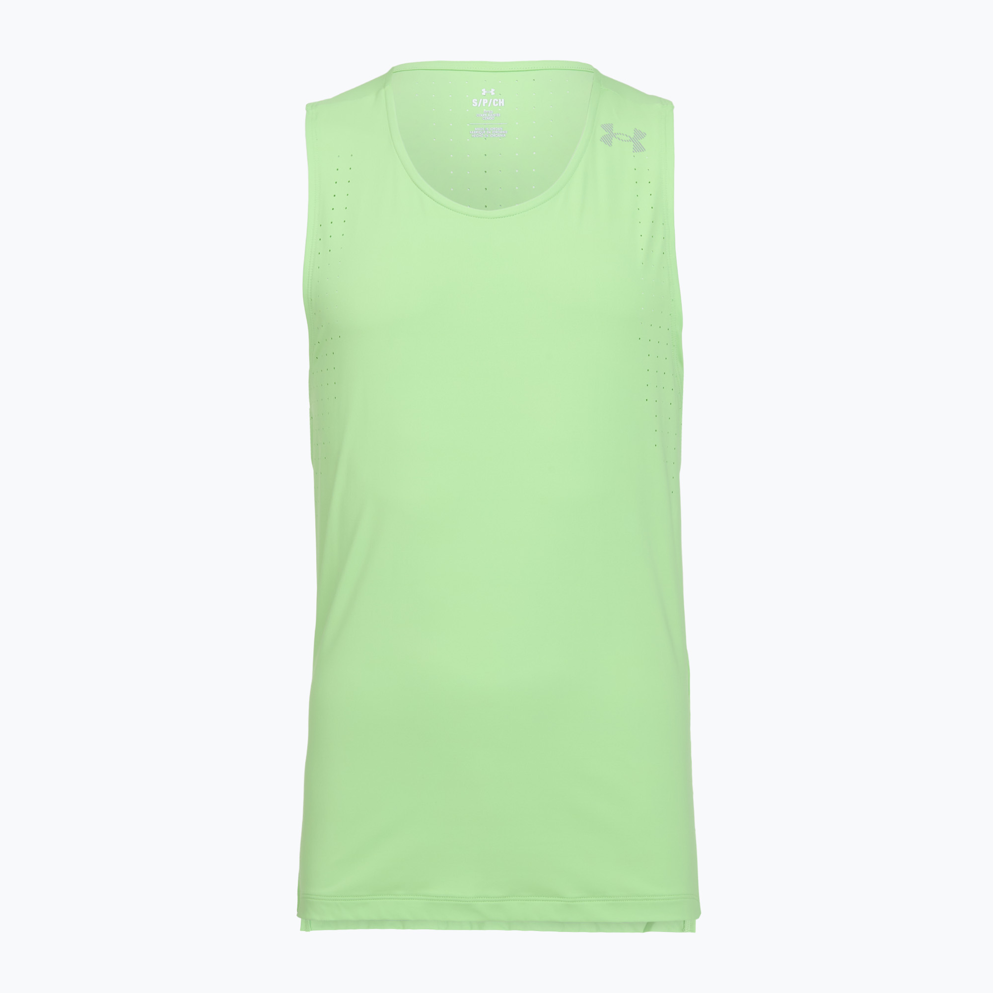 Мъжка тениска за бягане Under Armour Velociti Pro Singlet lumos lime/white