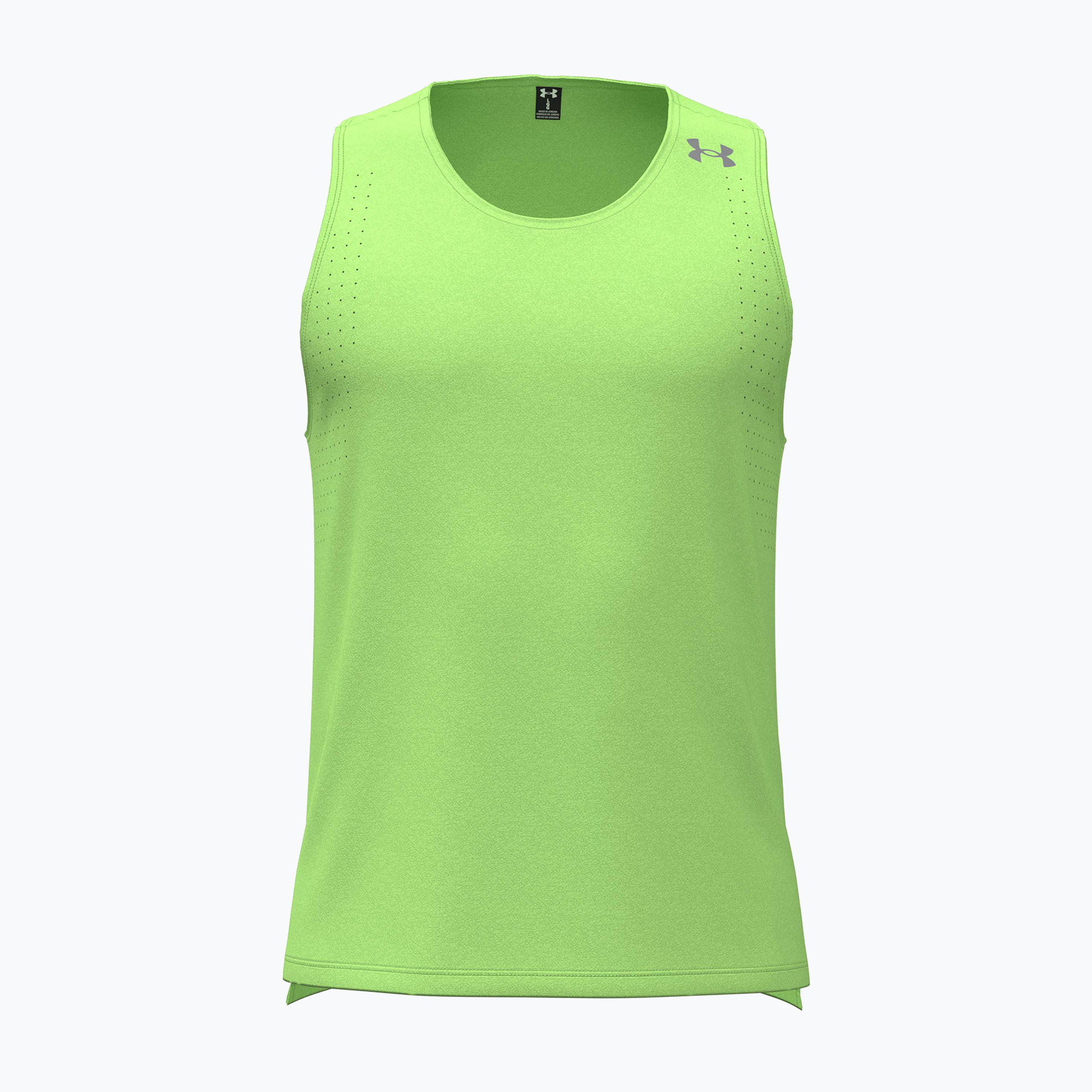 Мъжка тениска за бягане Under Armour Velociti Pro Singlet lumos lime/white