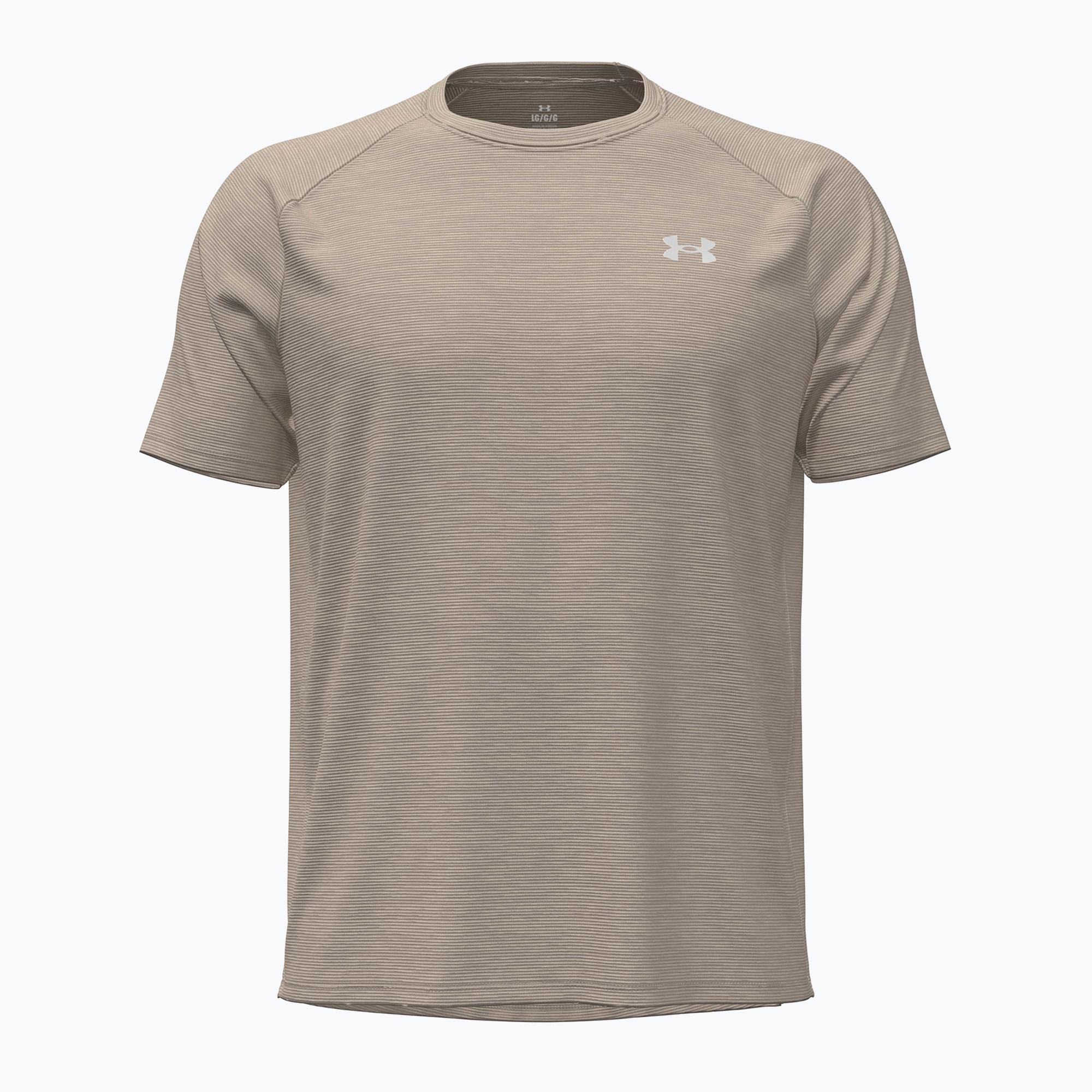 Мъжка тениска за тренировка Under Armour Tech Textured timberwolf taupe/white