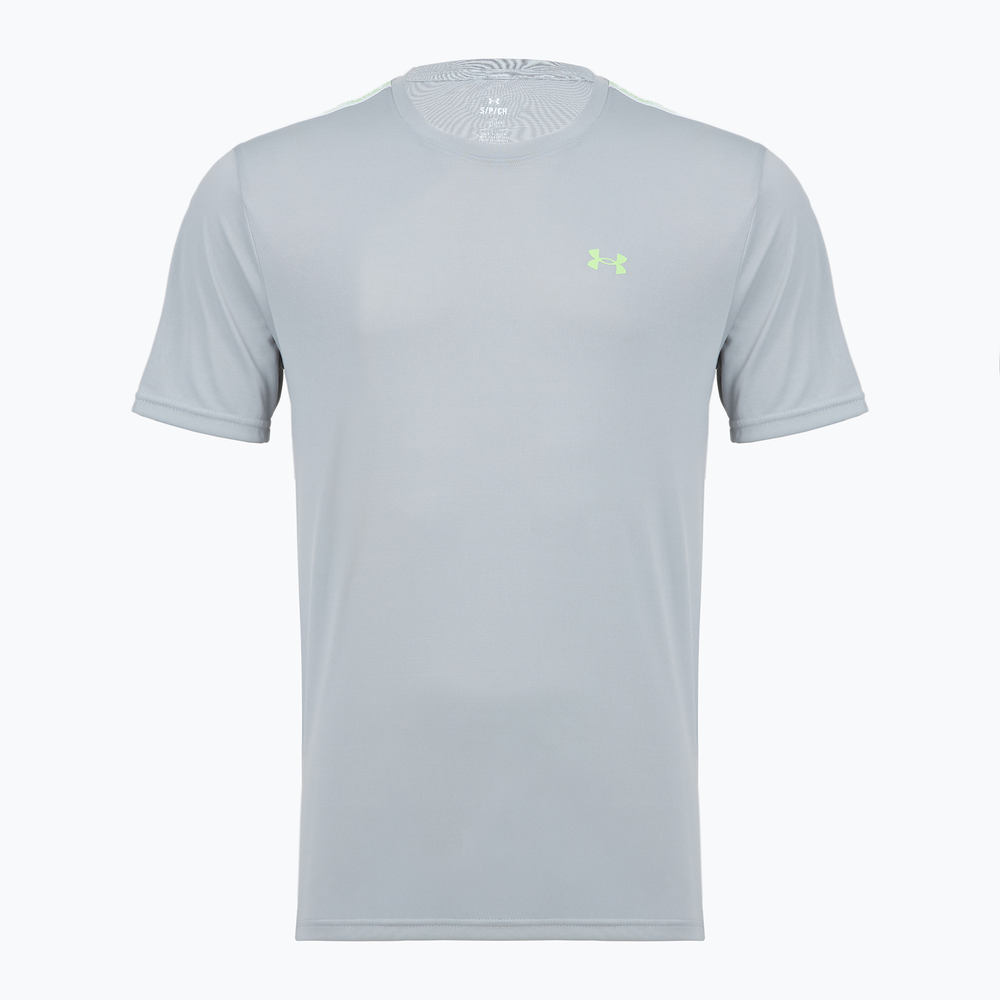 Мъжка тениска за тренировка Under Armour Tech Taping mod gray/black/lumos lime