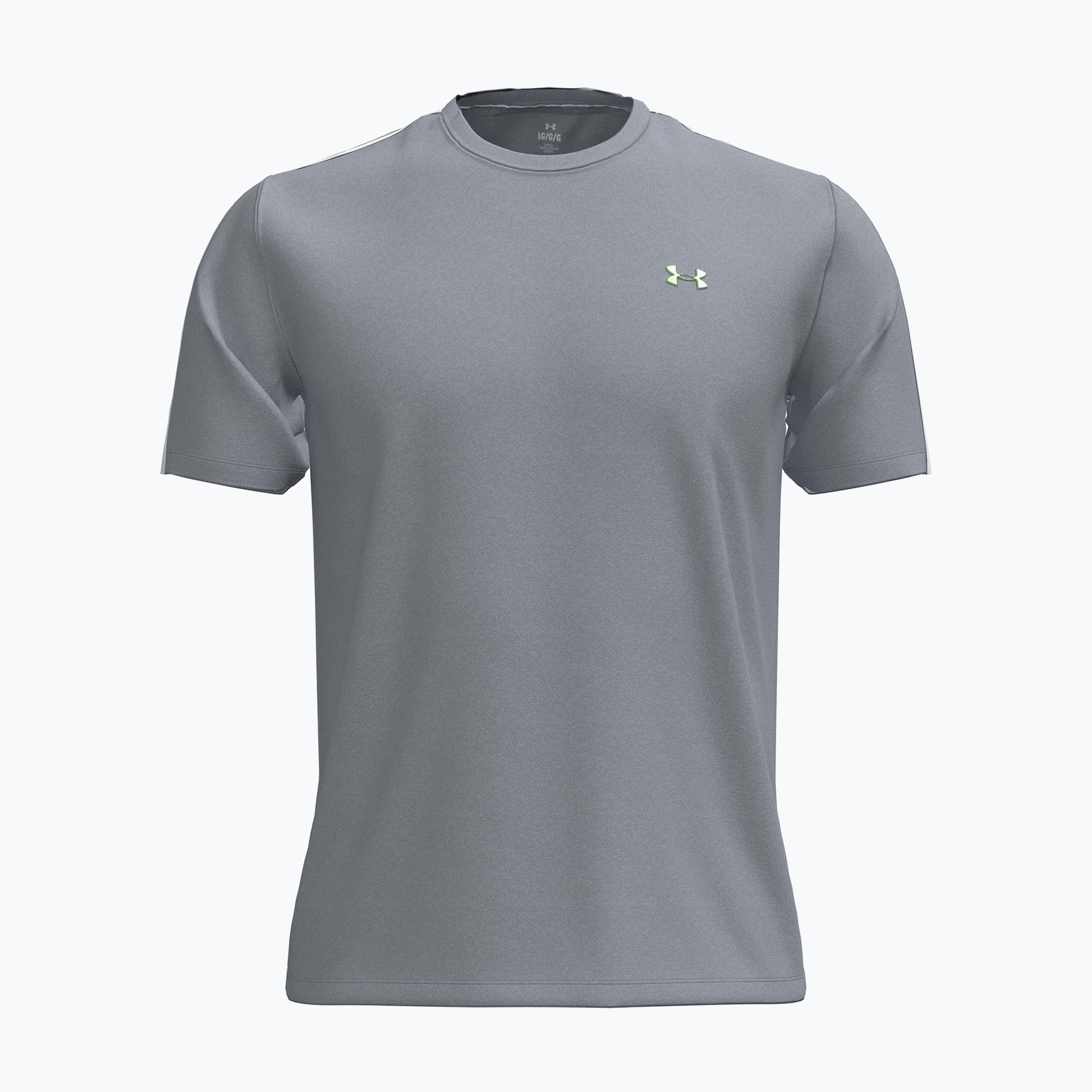 Koszulka treningowa męska Under Armour Tech Taping mod gray/black/lumos lime 