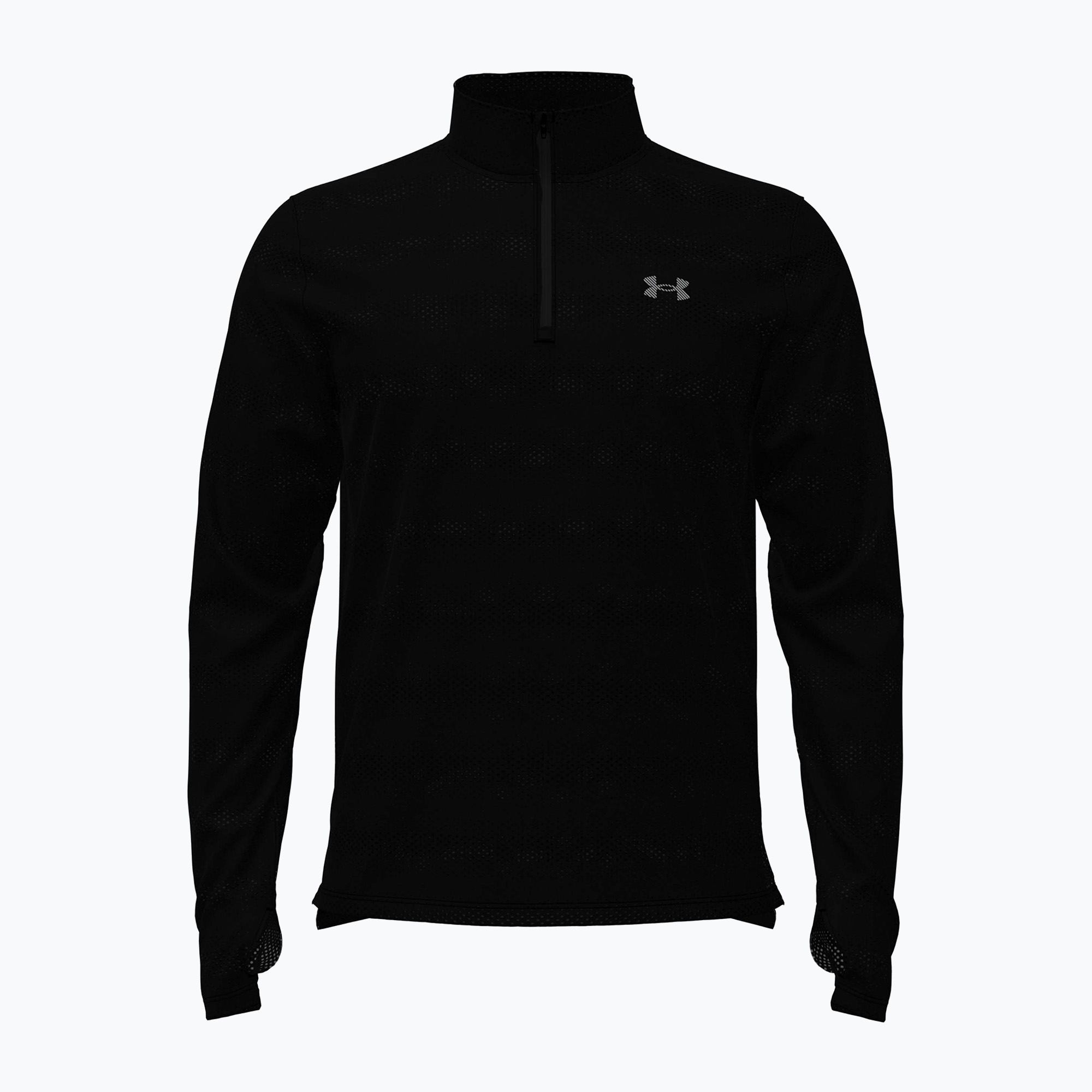 Мъжки суитшърт за бягане Under Armour Velociti 1/4 Zip black/black/metallic silver
