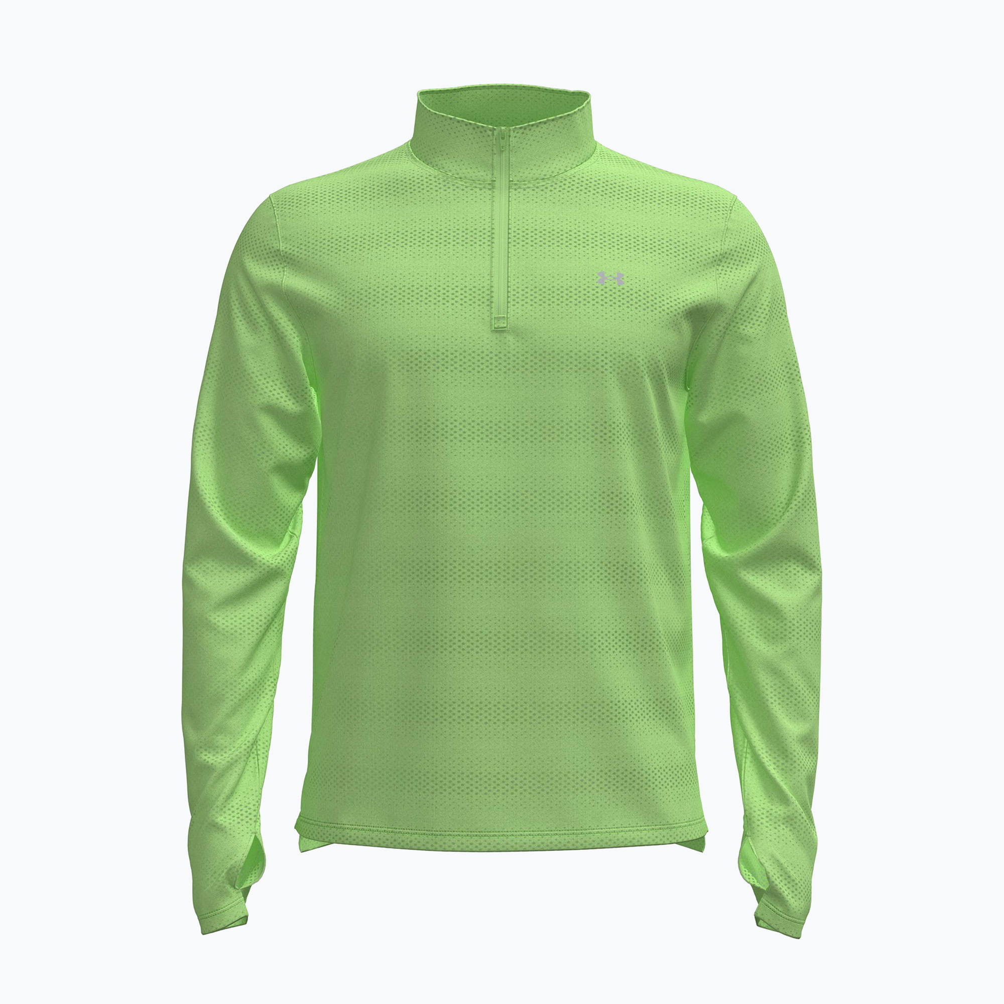 Мъжки суитшърт за бягане Under Armour Velociti 1/4 Zip lumos lime/white