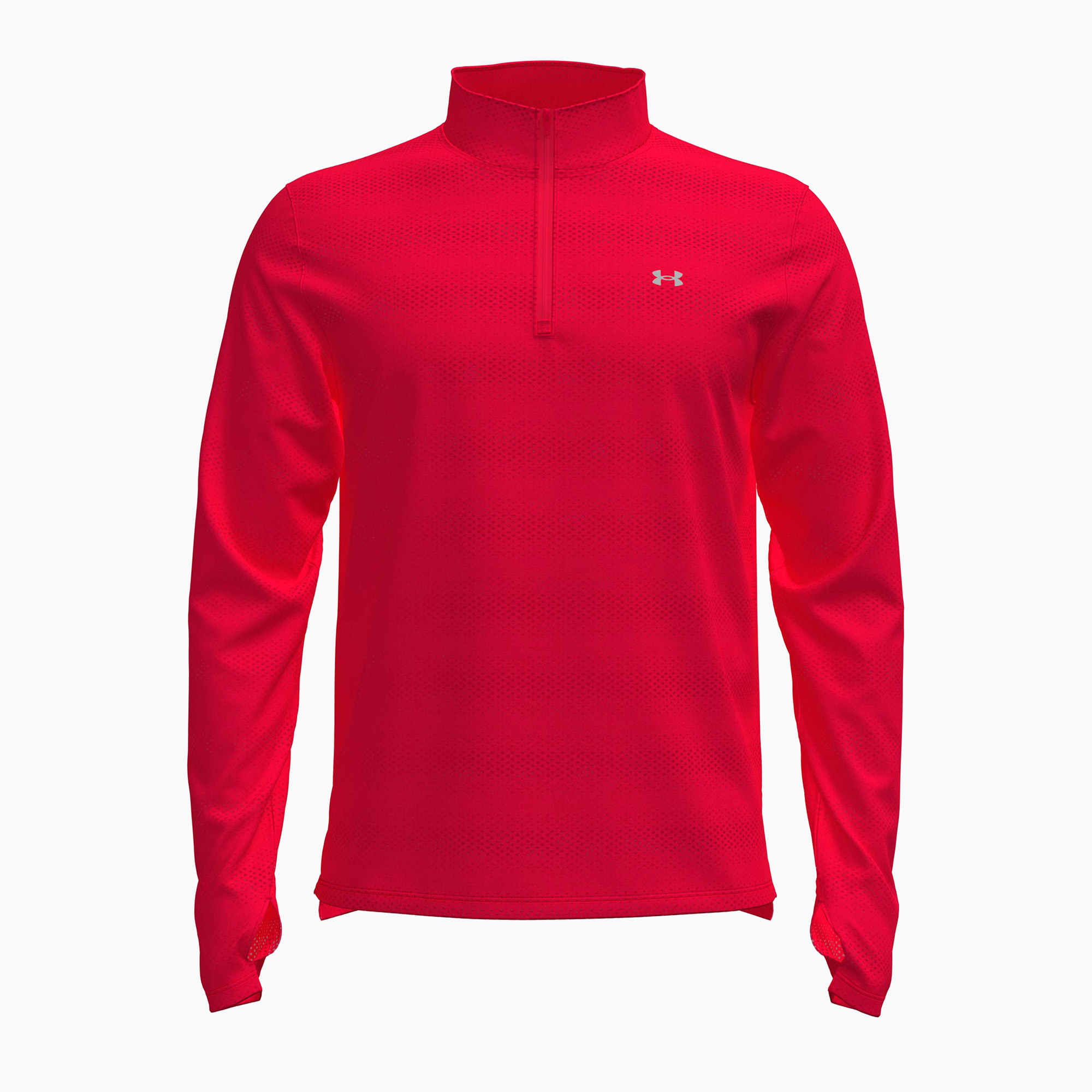 Мъжки суитшърт за бягане Under Armour Velociti 1/4 Zip lumos lime/mod grey