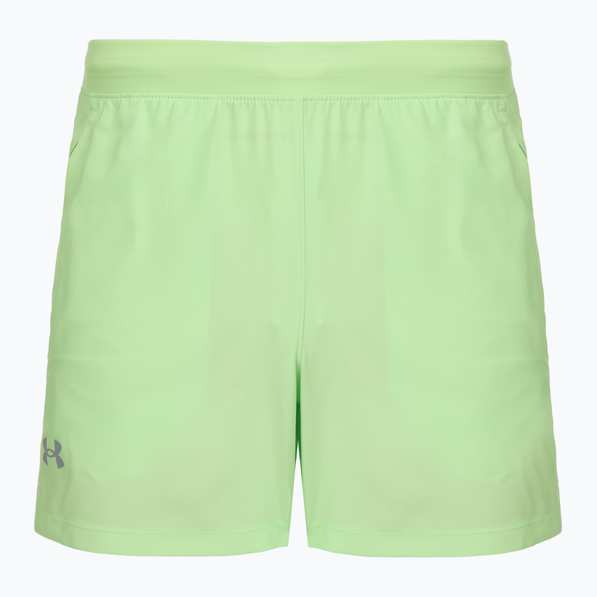 Мъжки шорти за бягане Under Armour Launch 5“ lumos lime/white