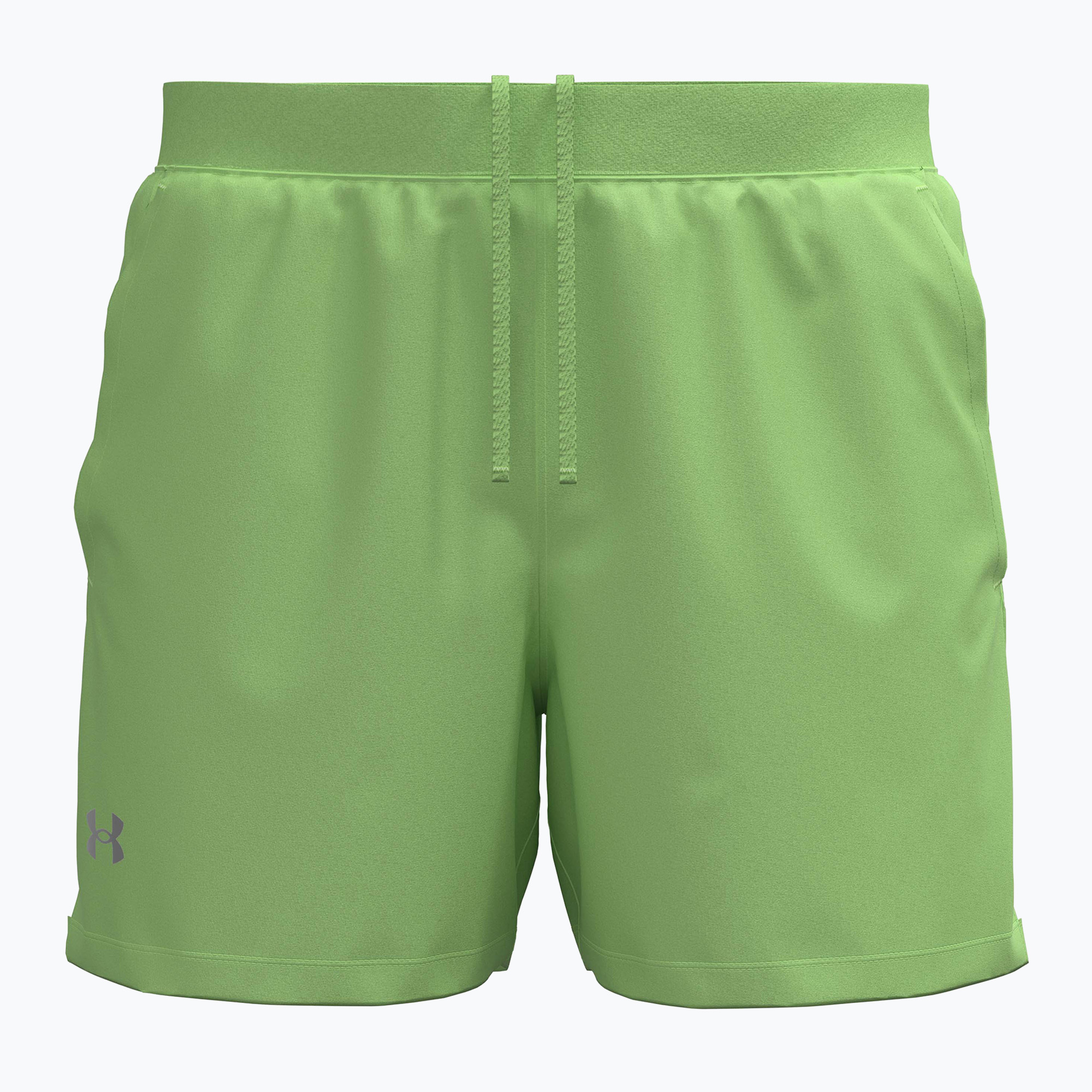 Мъжки шорти за бягане Under Armour Launch 5“ lumos lime/white