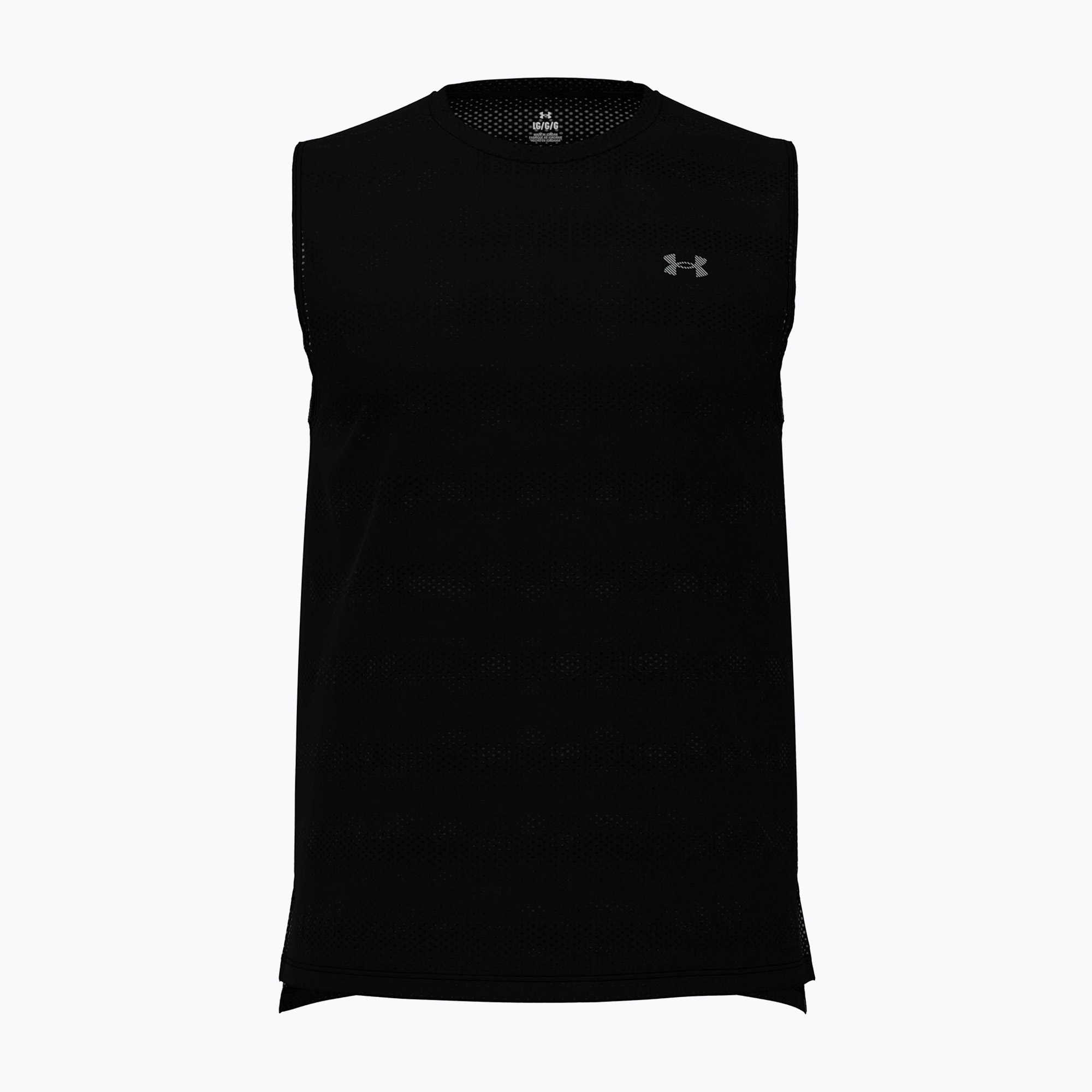 Мъжка тениска за бягане Under Armour Velociti Tank black/black/metallic silver
