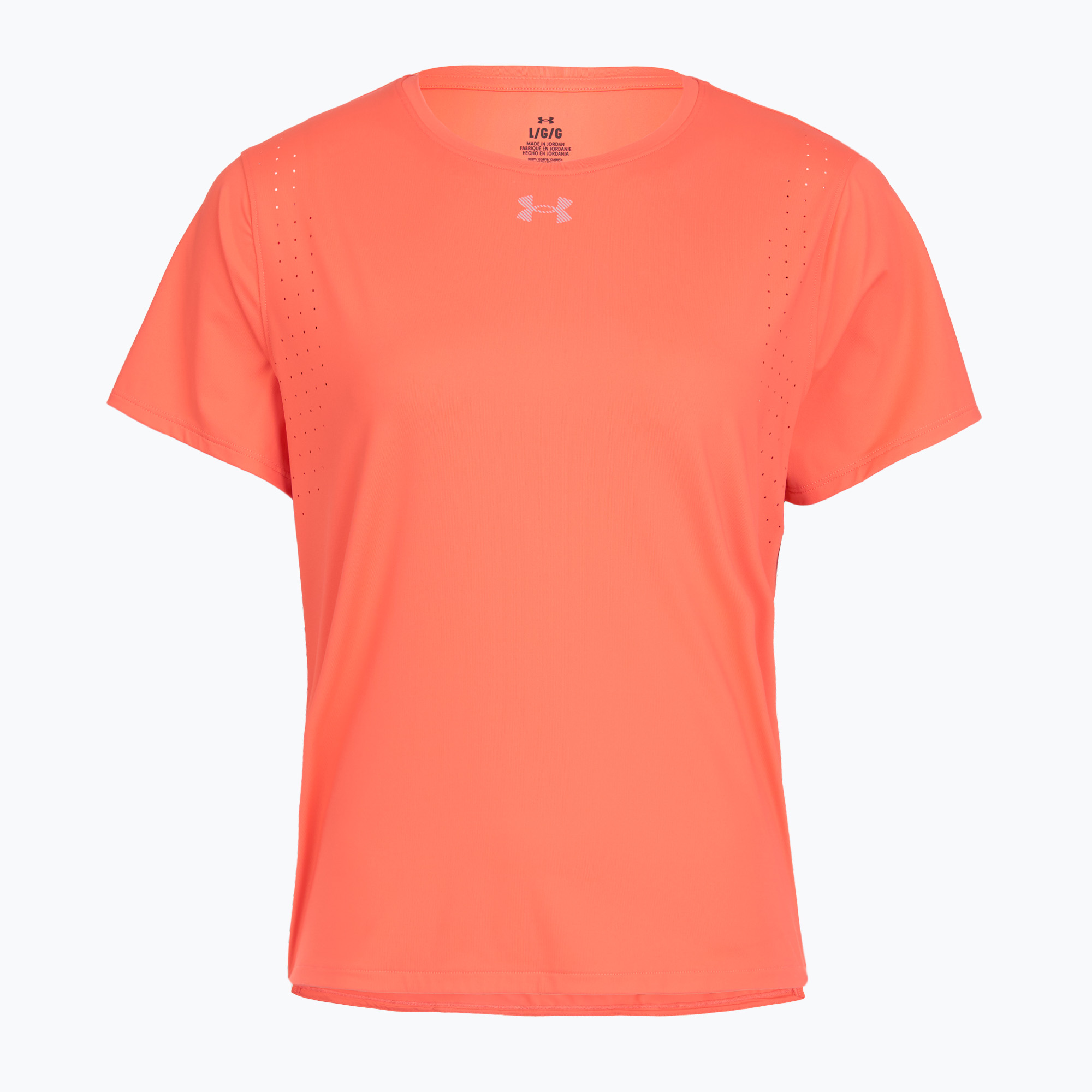 Дамска тениска за бягане Under Armour Velociti Pro electric tangerine/black/green mode