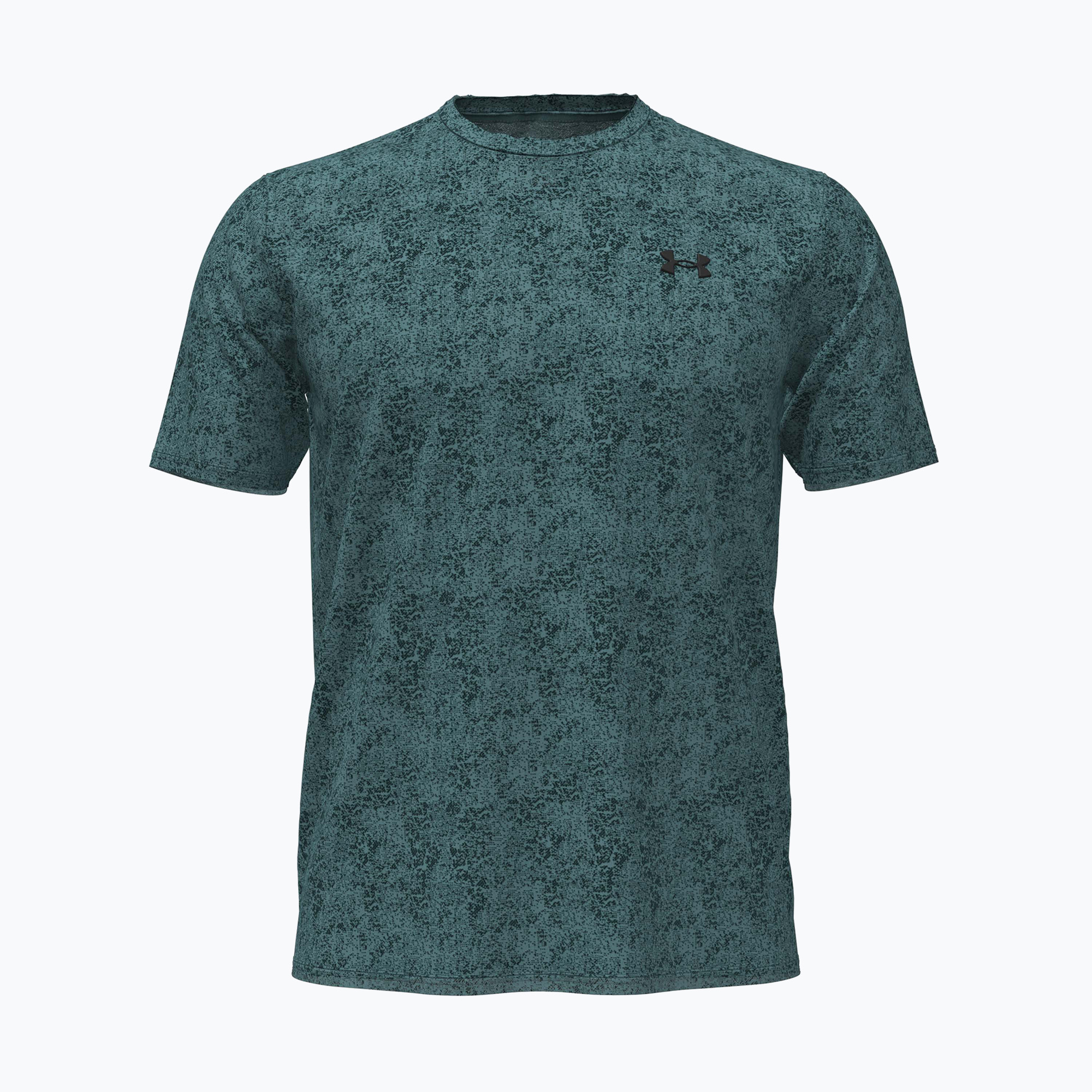 Мъжка тениска за тренировка Under Armour Tech Tee Pixelate rack green/black