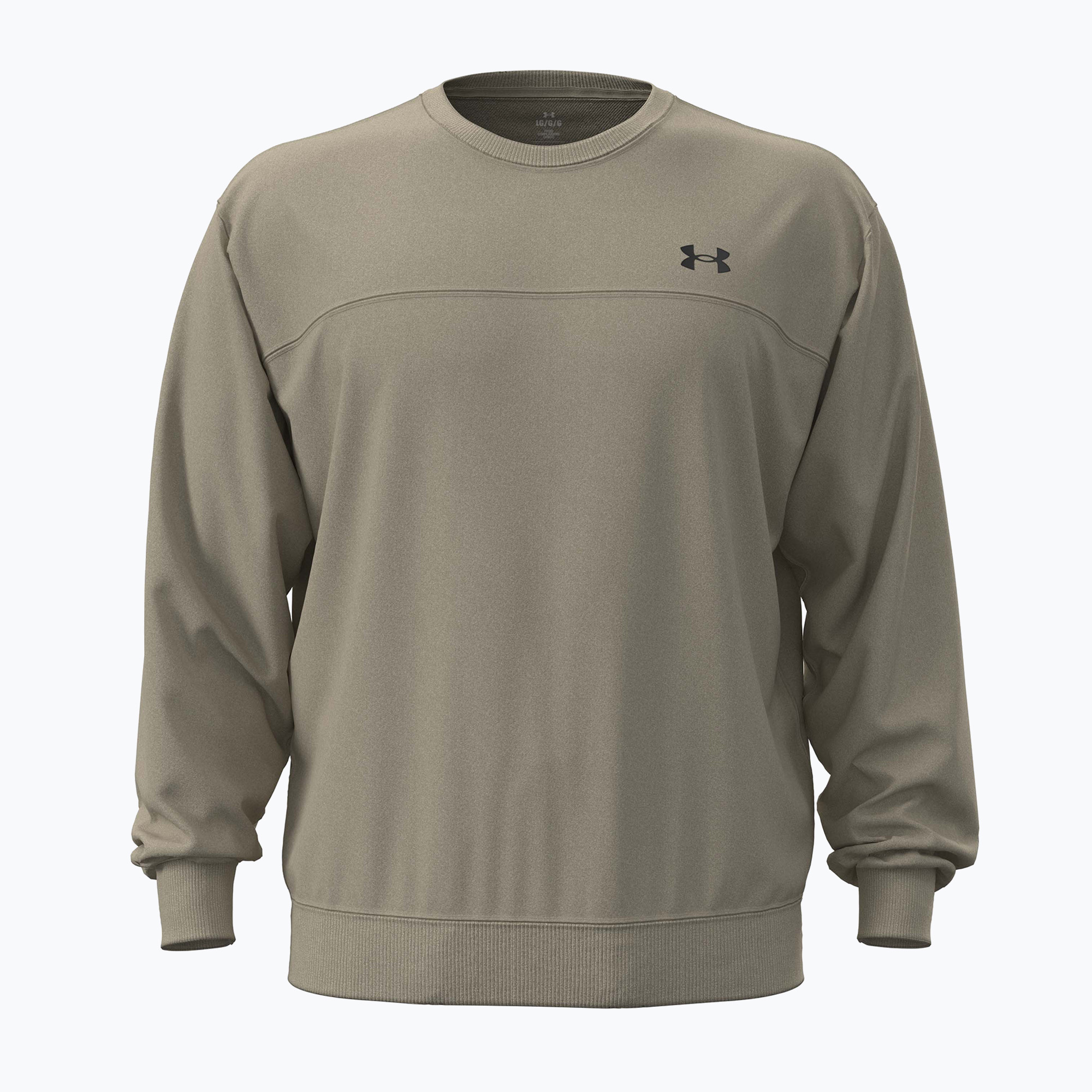Мъжки суитшърт Under Armour Rival LW Crew city khaki/black