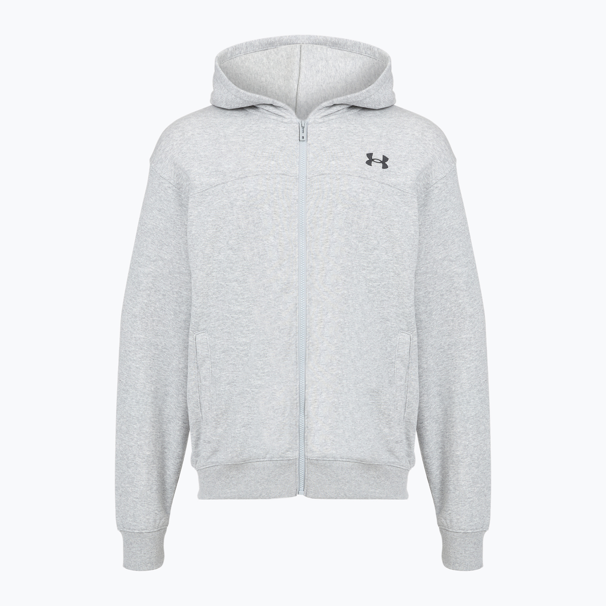 Bluză pentru bărbați Under Armour Rival LW FZ mod gray light heather/black