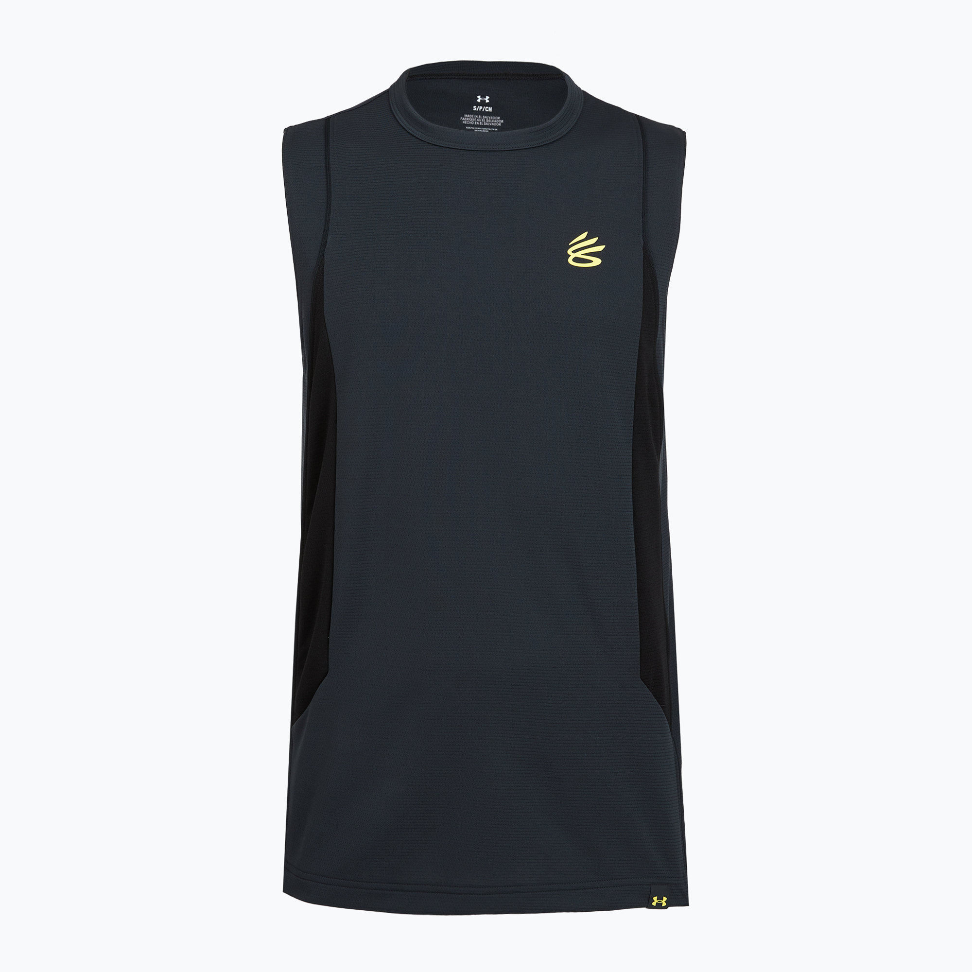 Férfi kosárlabda mez Under Armour Curry Training Tank lumin yellow (Curry Training Tank 6010919-016)