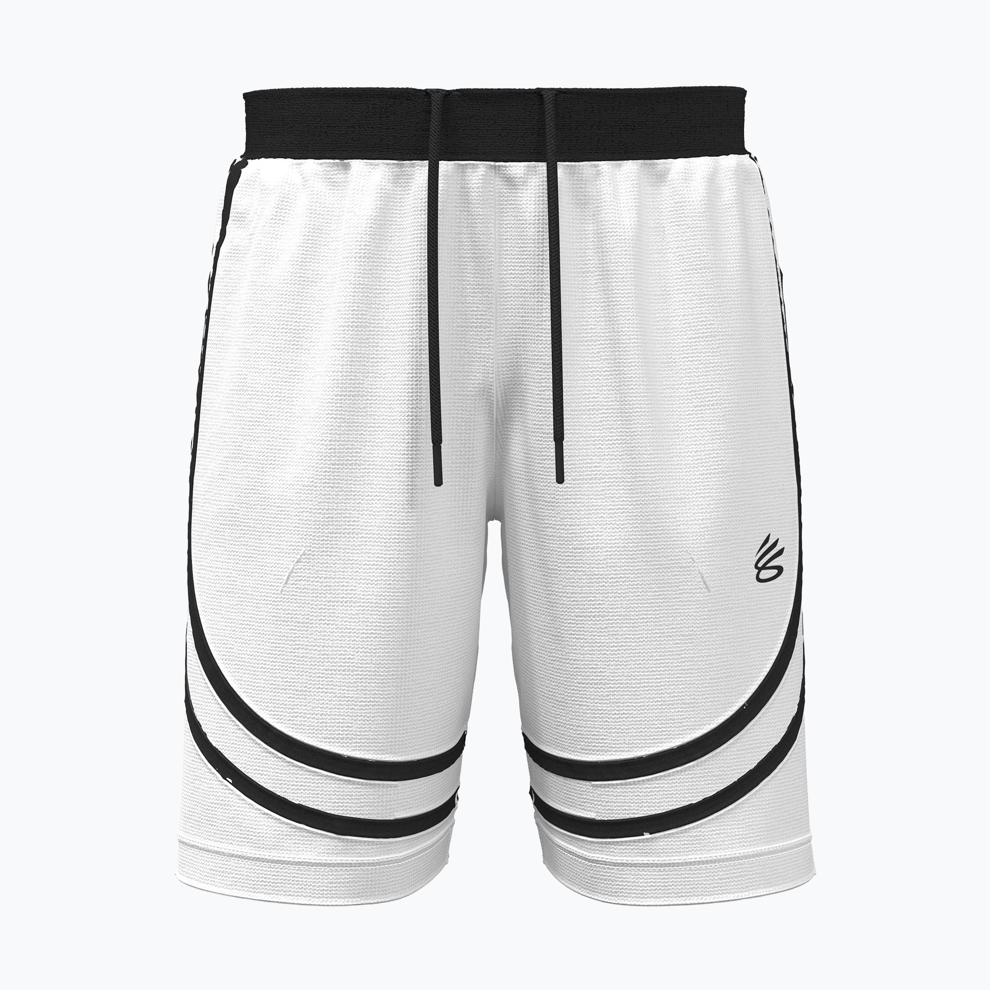 Spodenki koszykarskie męskie Under Armour Curry Signature white/black 