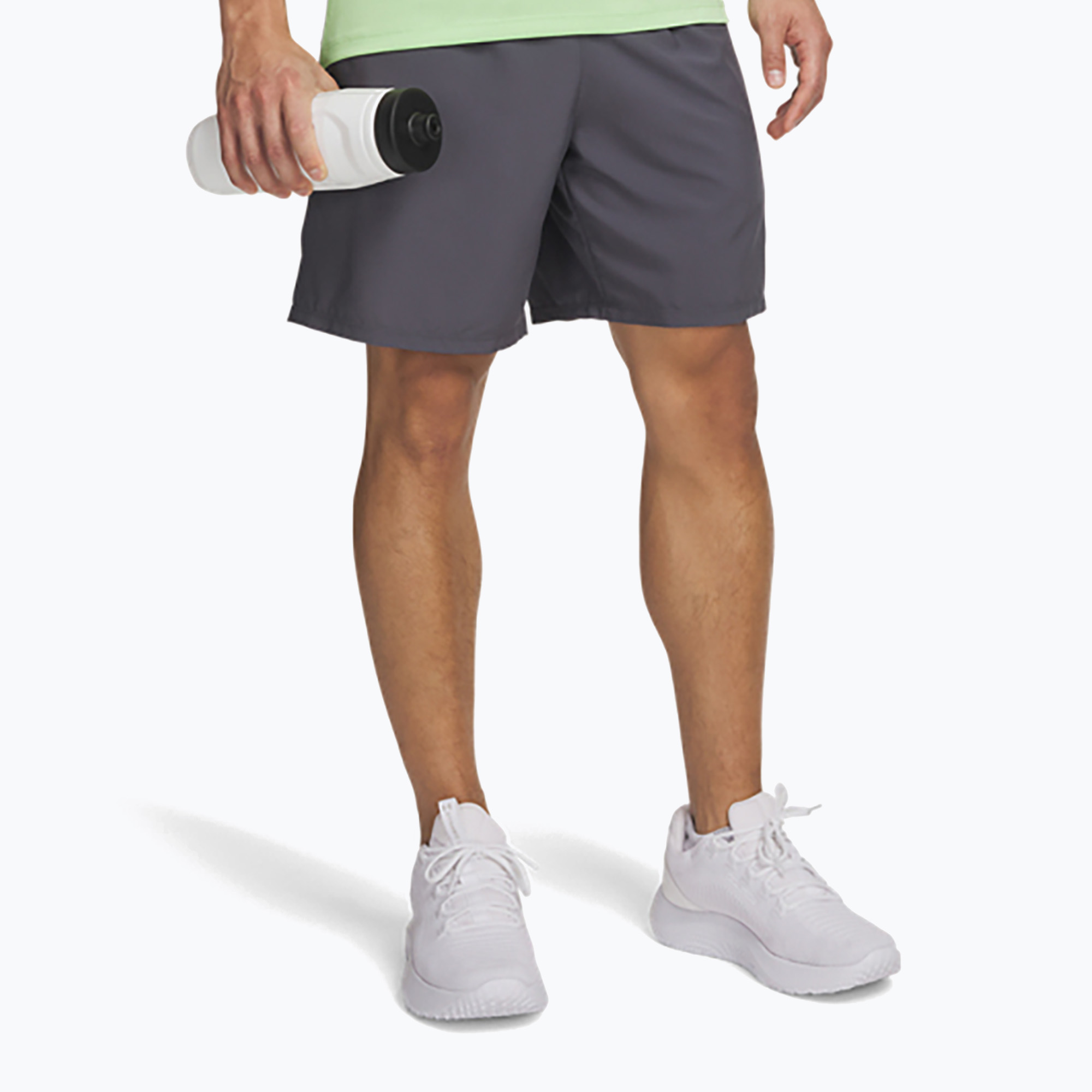 Spodenki treningowe męskie Under Armour Tech Sport castlerock/lumos lime 