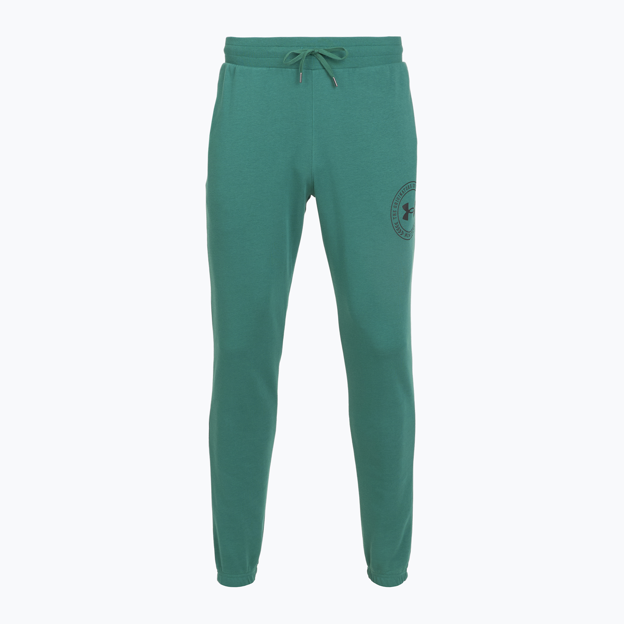 Pantaloni pentru bărbați Under Armour Rival LW Graphic Jogger rack green/black