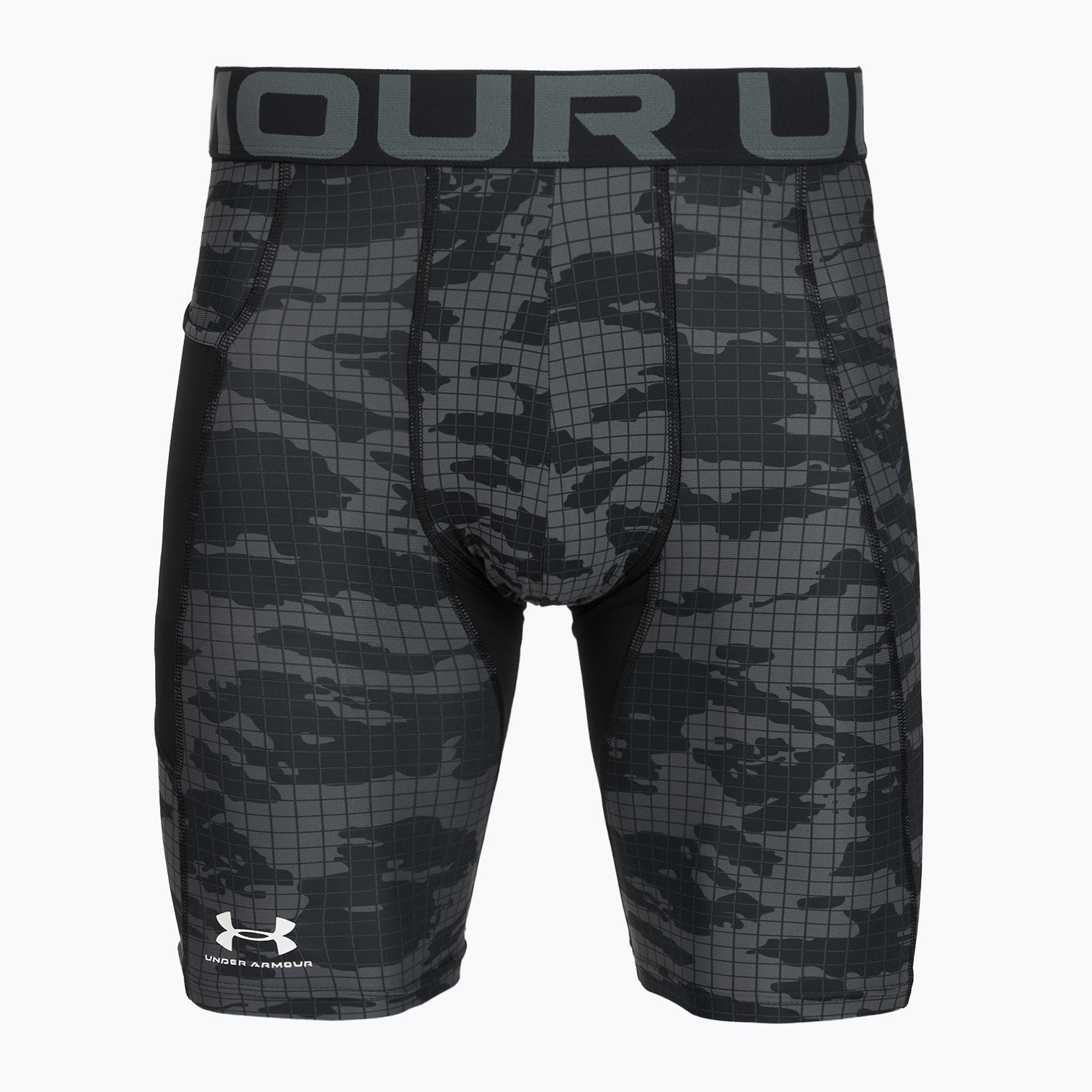 Under Armour Herren-Trainingsshorts HG Printed Long Short black/castlerock/white