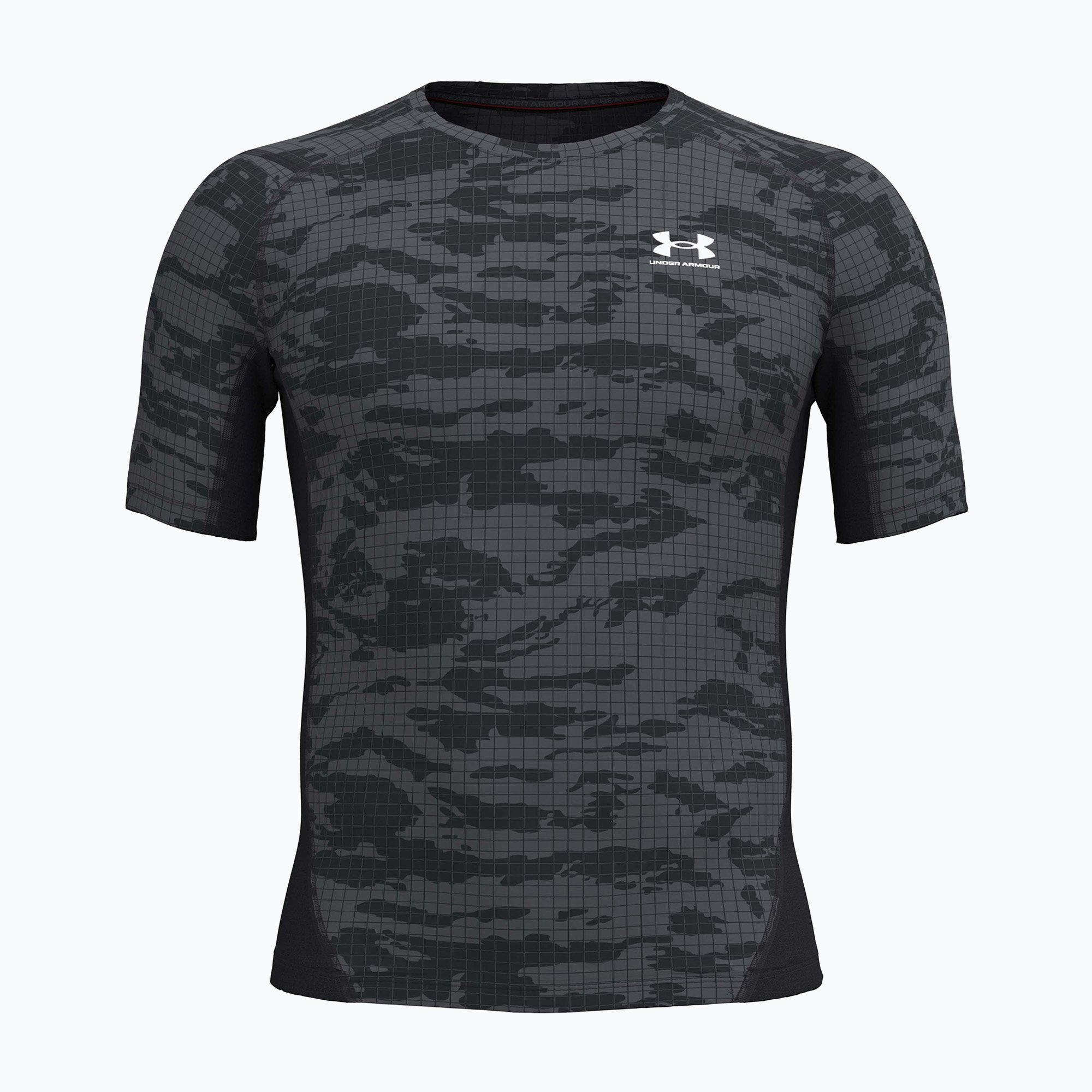 Koszulka treningowa męska Under Armour HG Printed black/castlerock/white 
