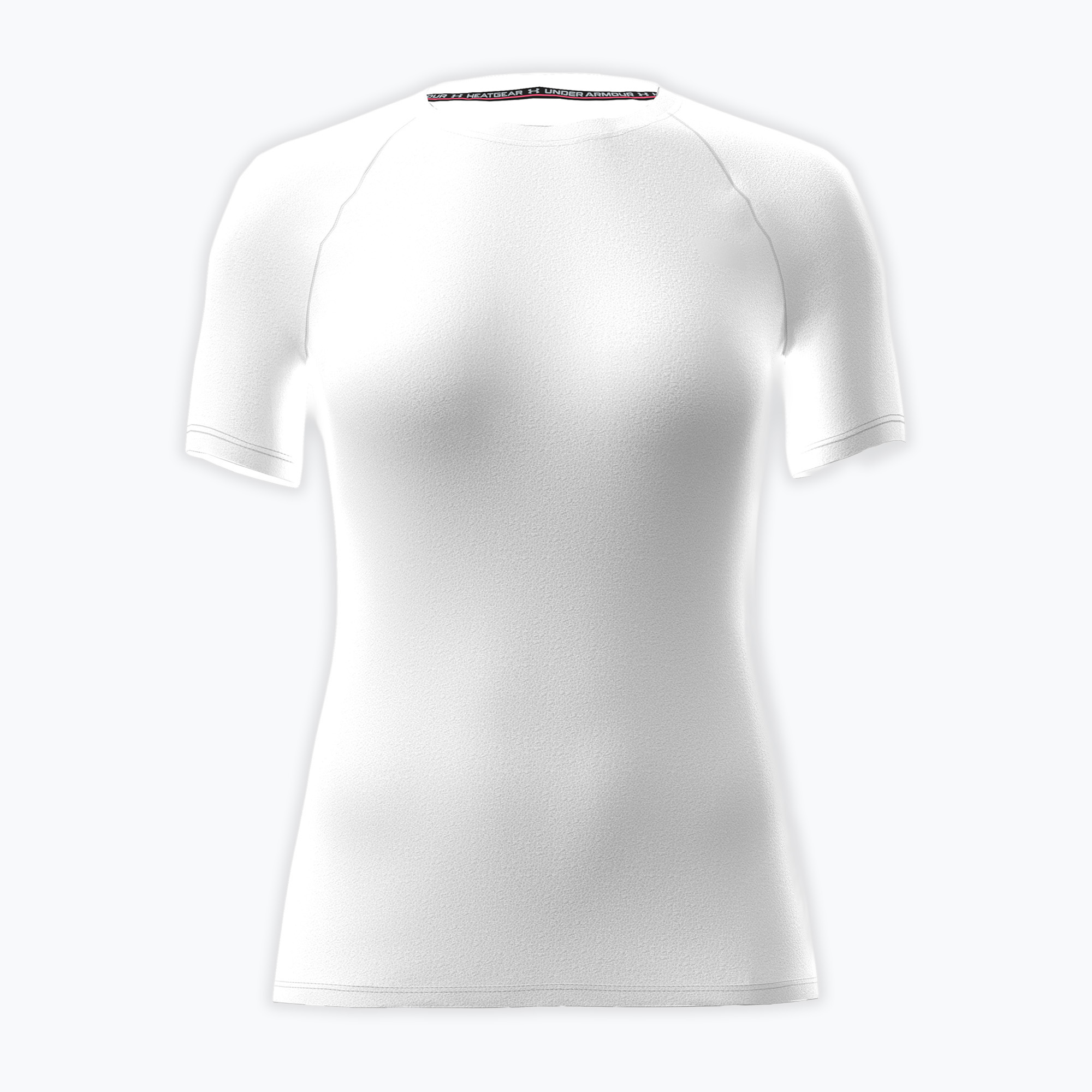 Tricou de antrenament pentru femei Under Armour HG Authentics Comp SS white/halo gray