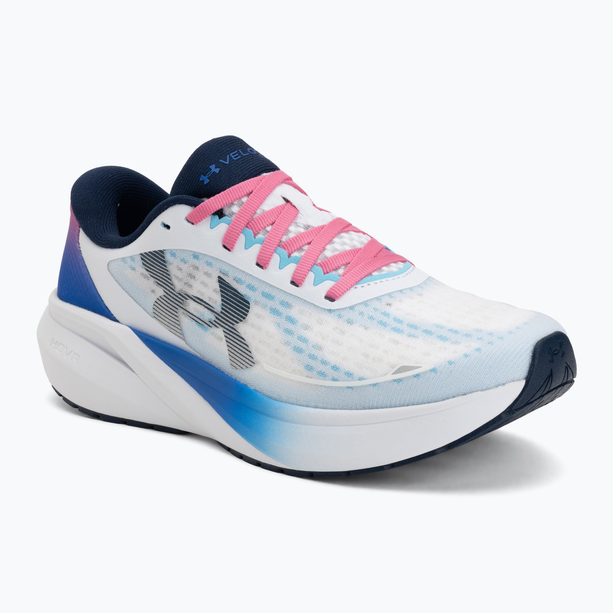 Buty do biegania damskie Under Armour Velociti Pace white/team royal/metallic academy | WYSYŁKA W 24H | 30 DNI NA ZWROT