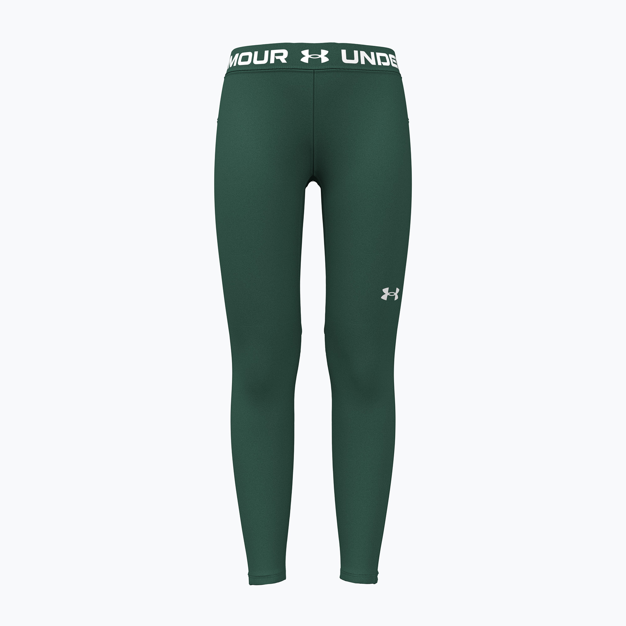 Colanți pentru copii Under Armour HeatGear Leggings campus ivy/white