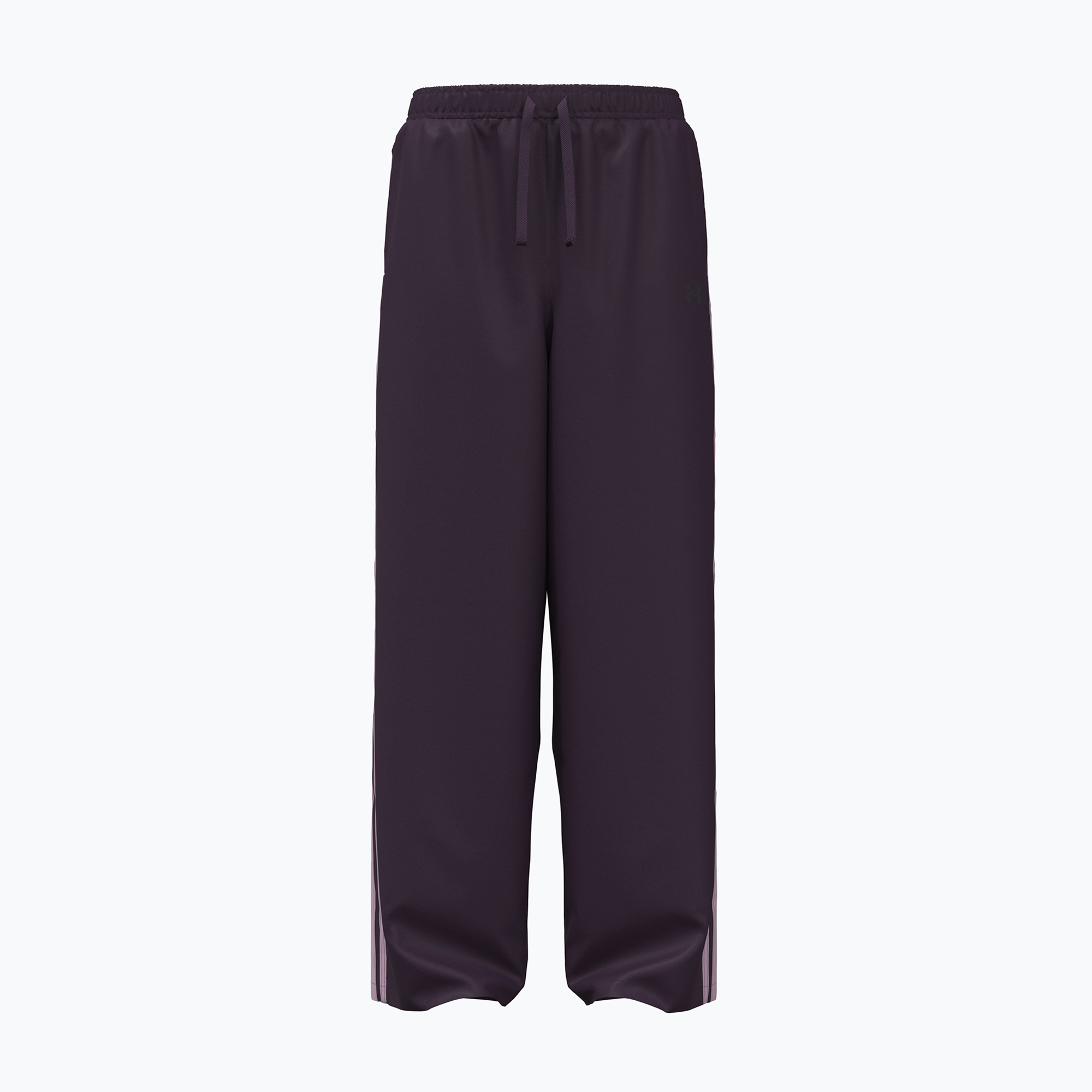 Детски панталони Under Armour G Icon Woven Open Leg Pant purple echo/mauve pink/black