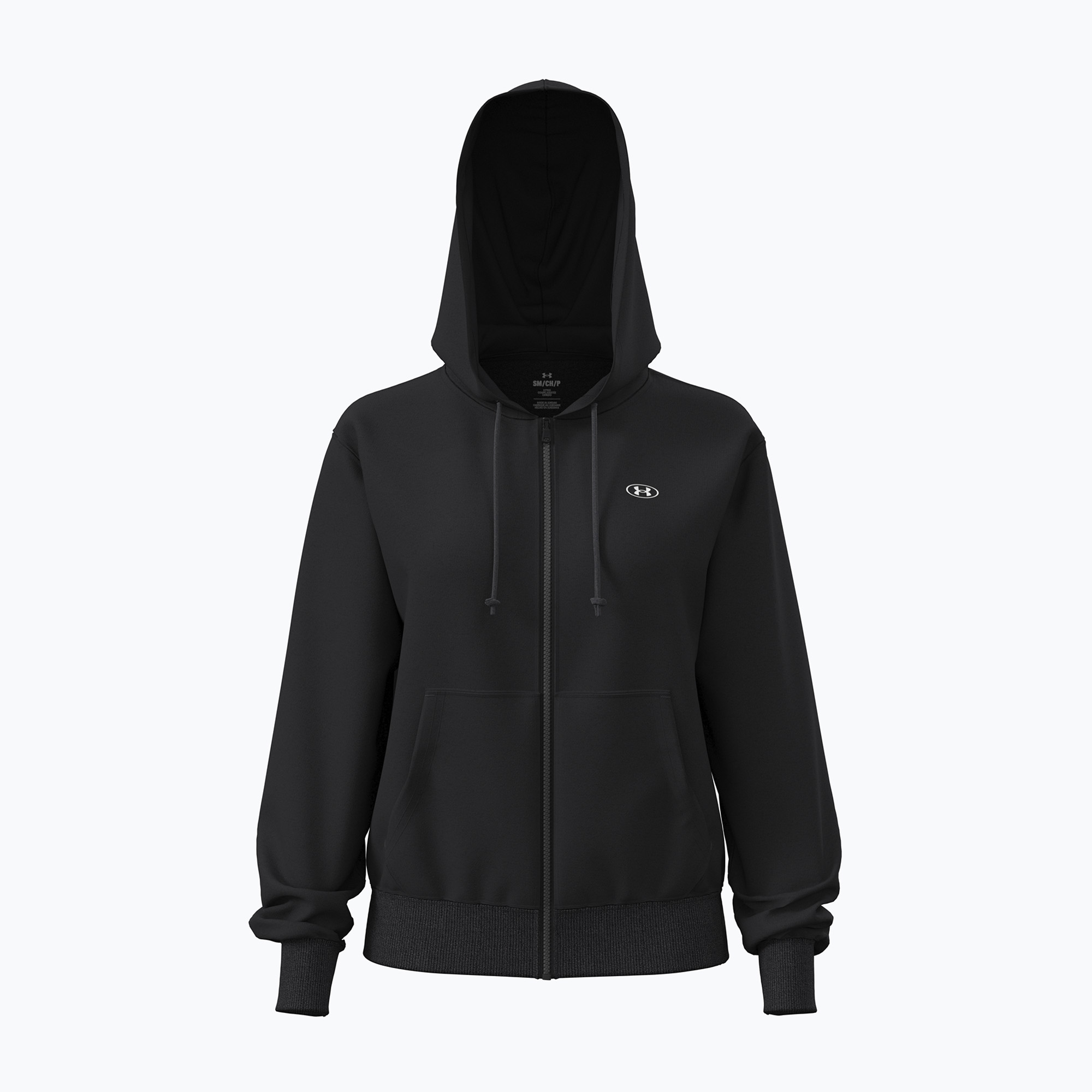 Дамски суитшърт Under Armour Rival Fleece Full Zip ultimate black/white