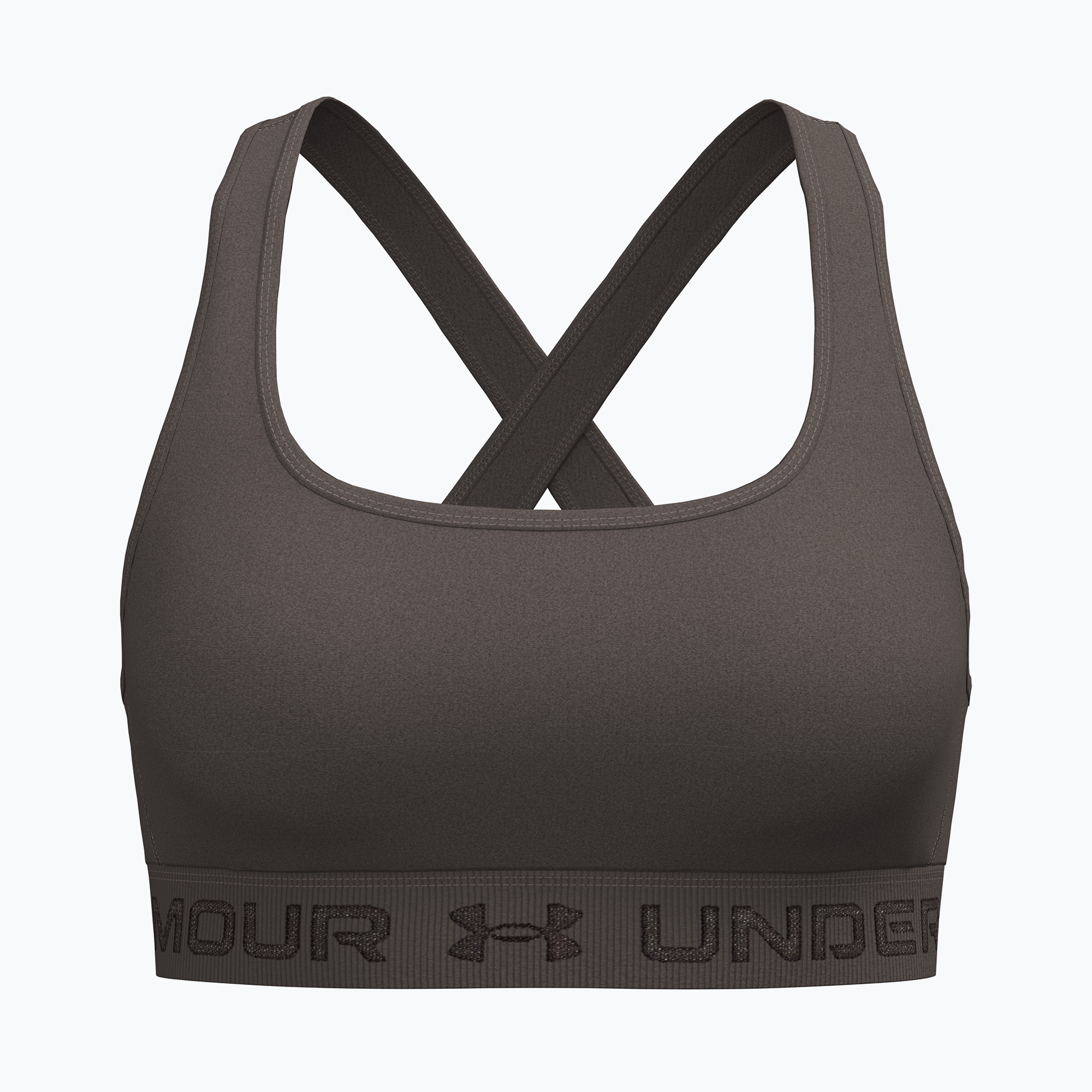 Спортен сутиен  Under Armour Crossback Mid peppercorn/kona brown