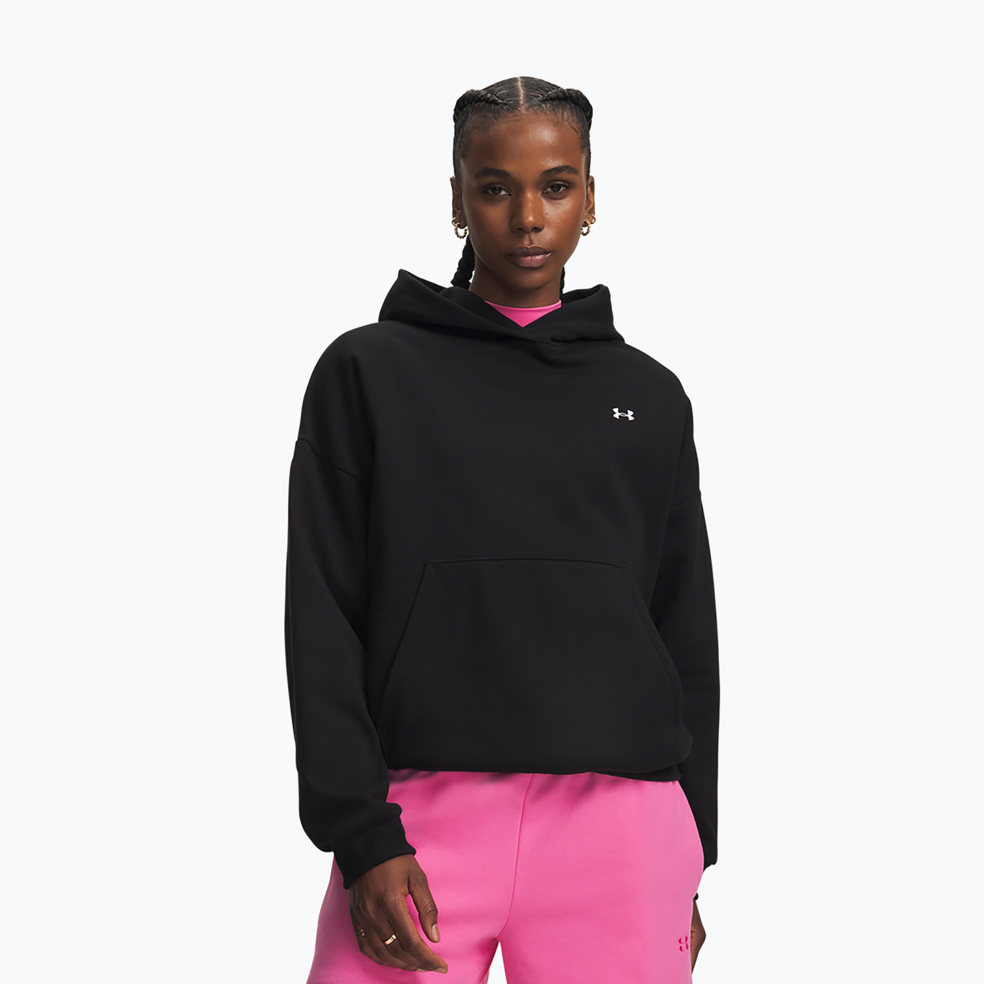 Bluză pentru femei Under Armour Icon Fleece Hoodie ultimate black/white