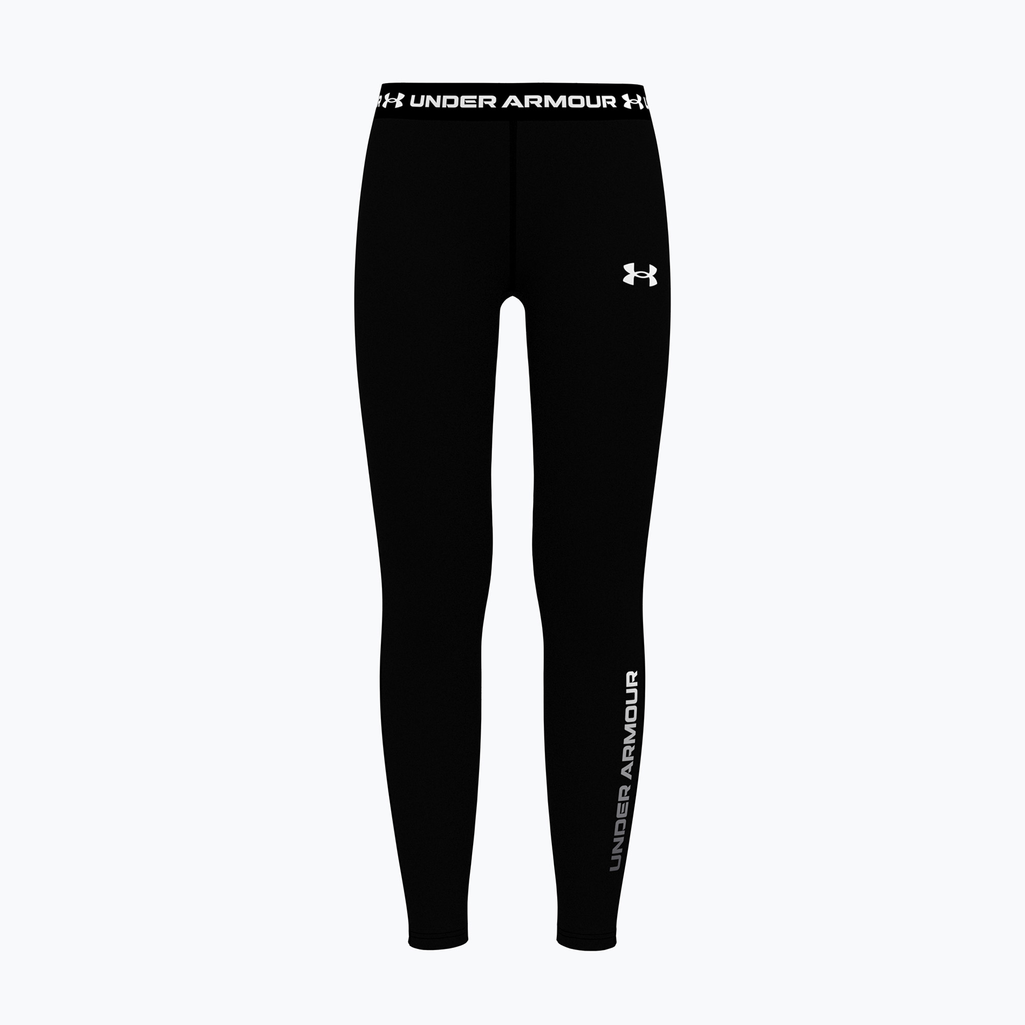 Colanți pentru copii Under Armour HeatGear Branded Leggings black/white