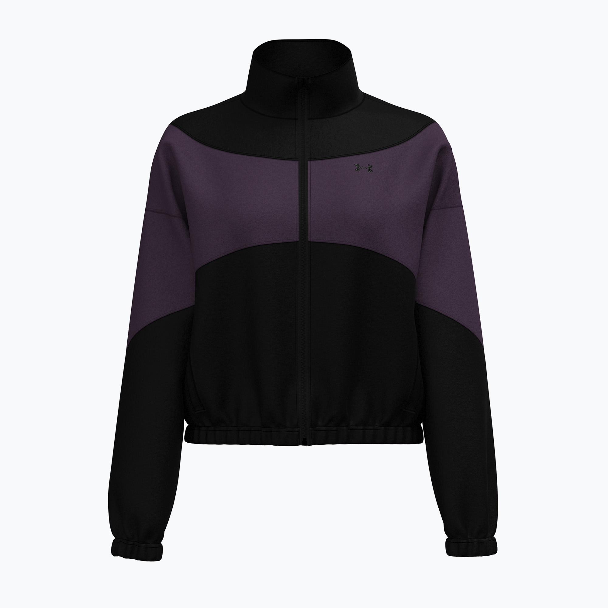 Дамско тренировъчно яке Under Armour Rival Woven black/purple echo/black