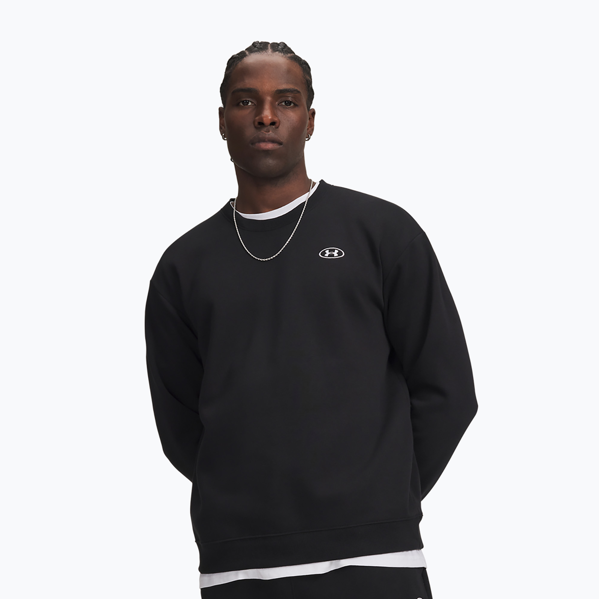 Bluza męska Under Armour Rival Fleece Crew ultimate black/white