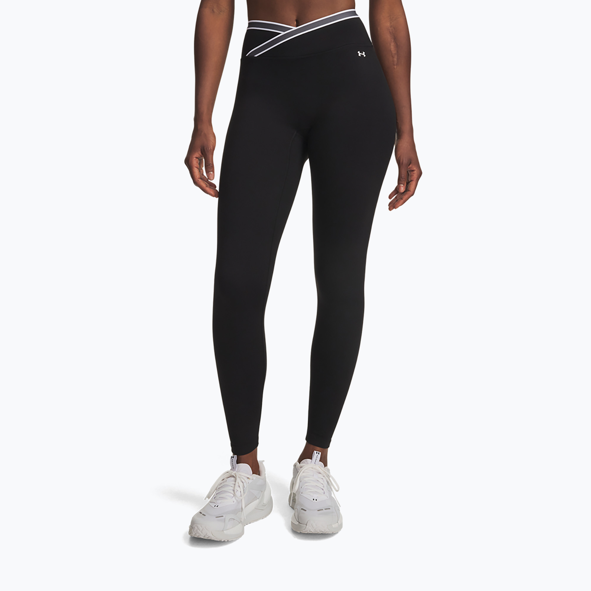 Дамски тренировъчен клин Under Armour Motion Sport Tape Leggings ultimate black/castlerock/white