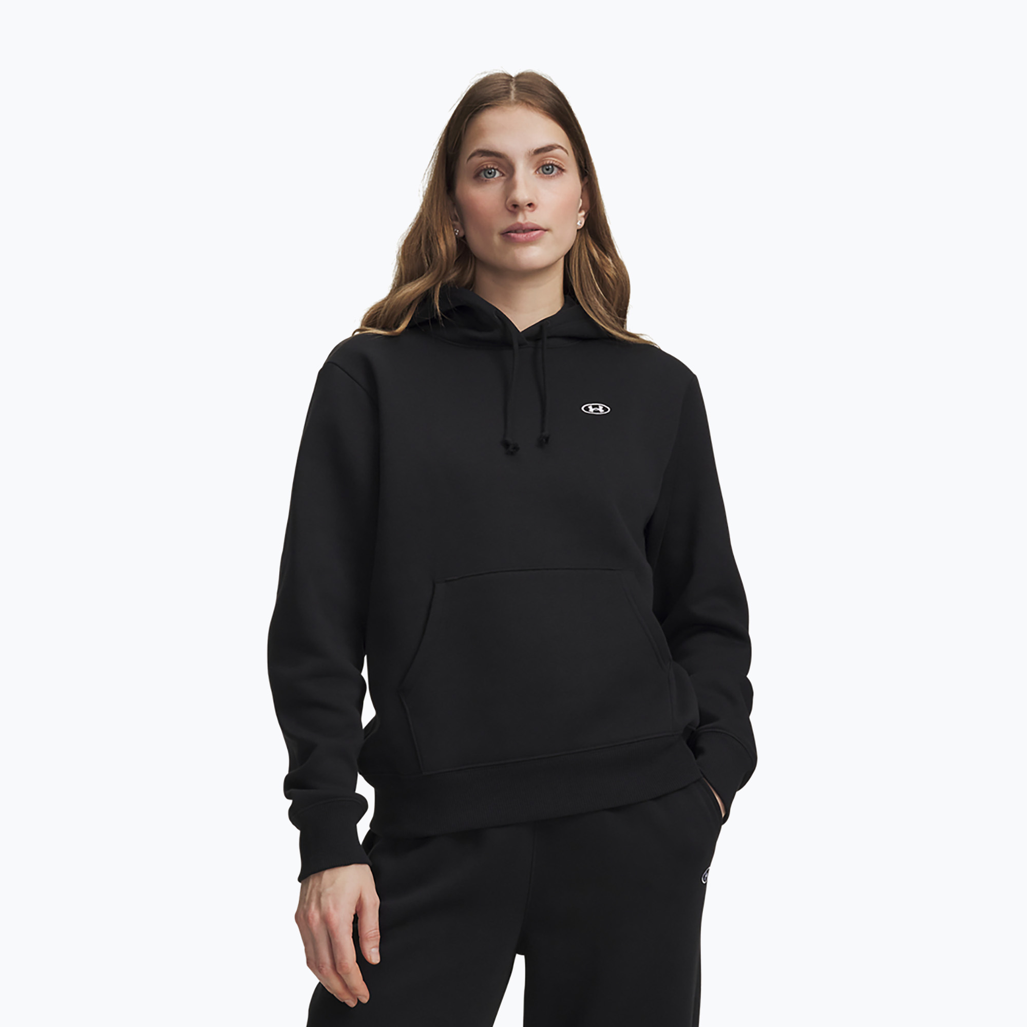 Bluza damska Under Armour Rival Fleece Hoodie ultimate black/white 