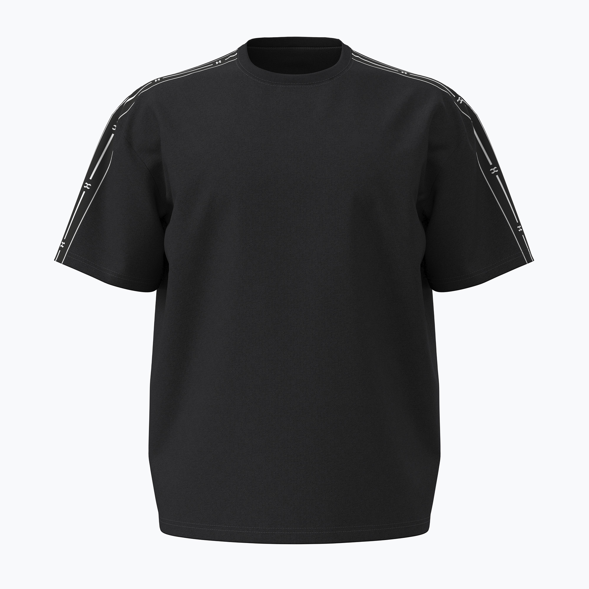 Мъжка тениска Under Armour Icon HWT Tee Taped SS ultimate black/white