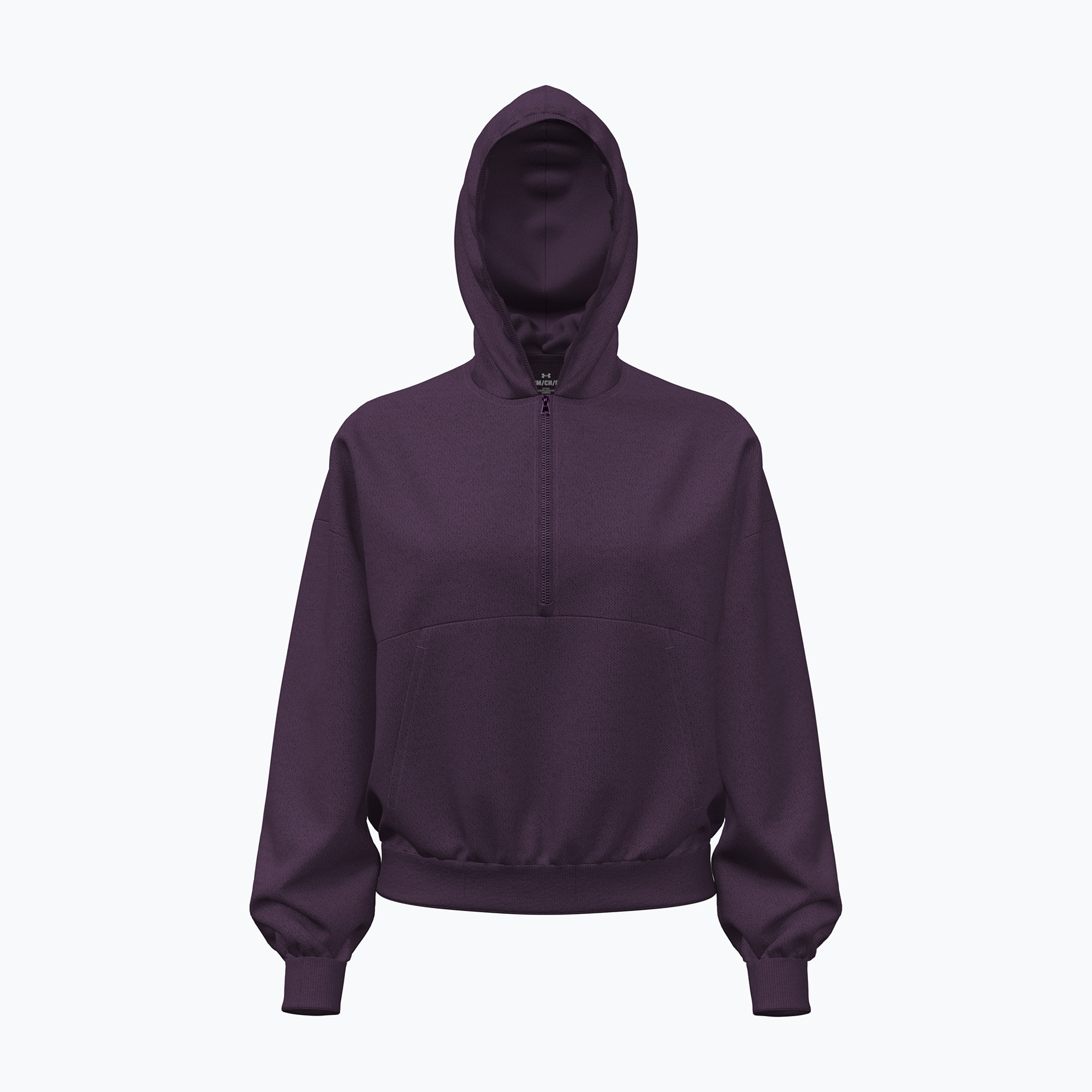Дамски суитшърт за тренировка Under Armour Icon Fleece HZ Hoodie purple echo/purple echo