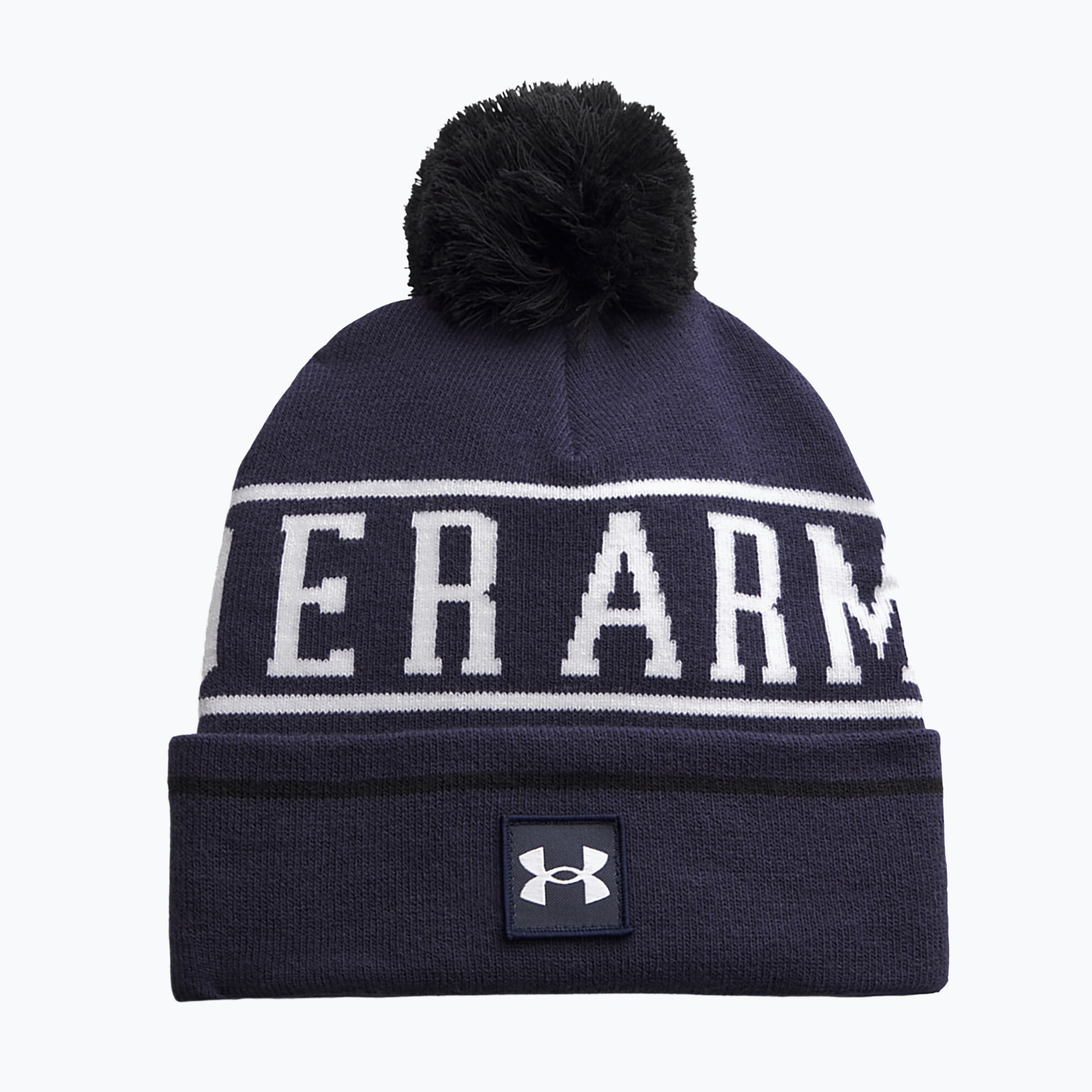 Căciulă de iarnă pentru bărbați Under Armour Halftime Pom Beanie midnight navy/white/white